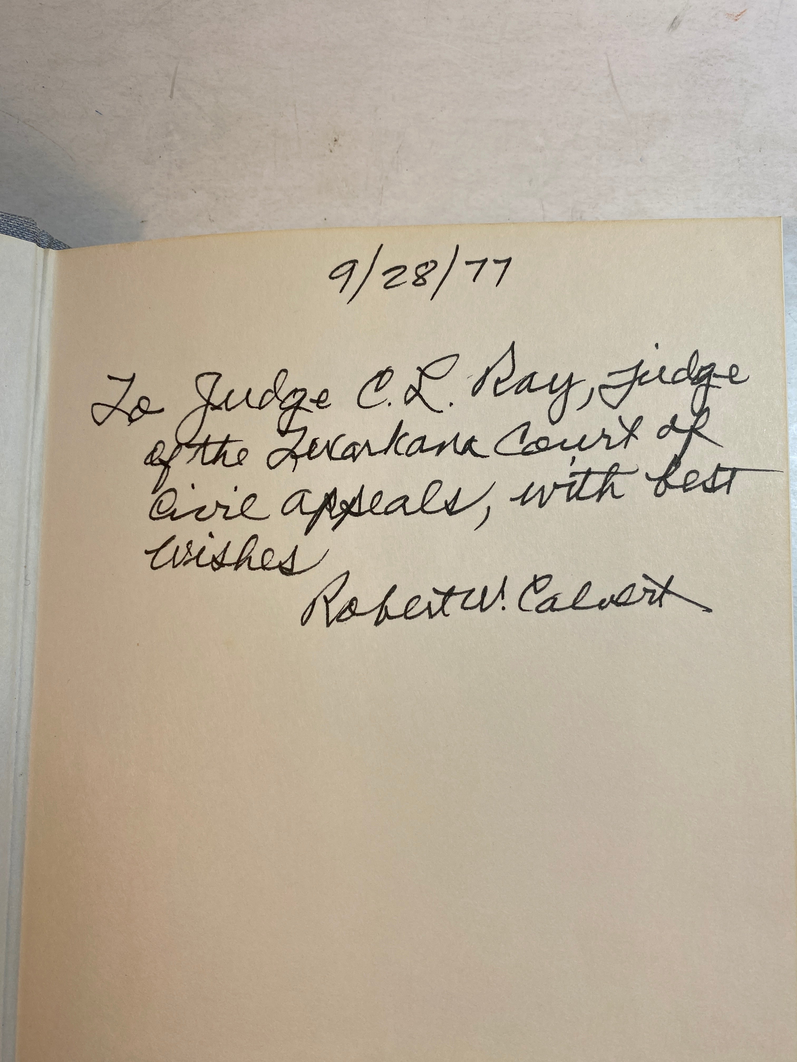 Here Comes the Judge Robert Calvert 1977 *Signed*