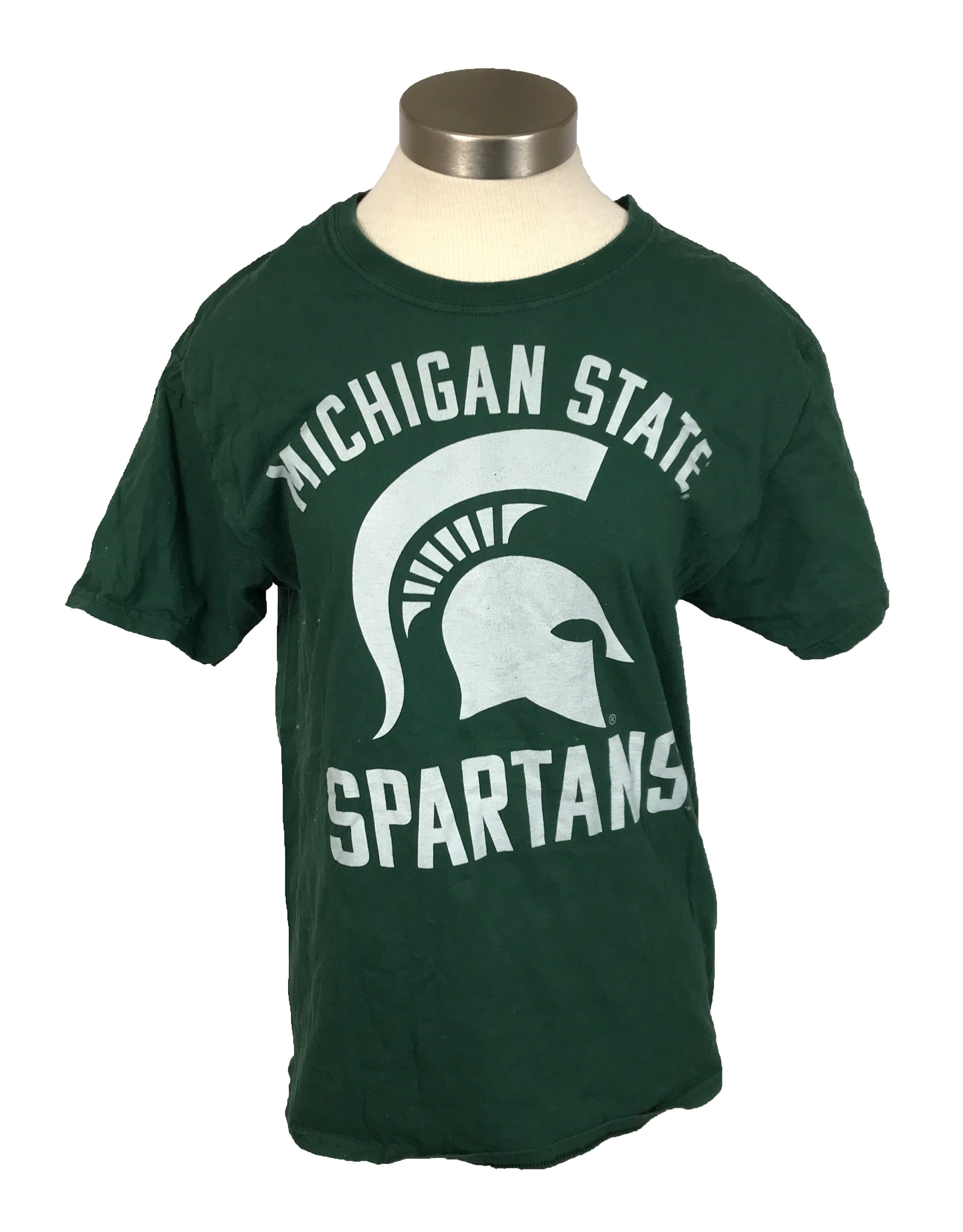 Michigan State Spartans Green T-Shirt Unisex Size Medium