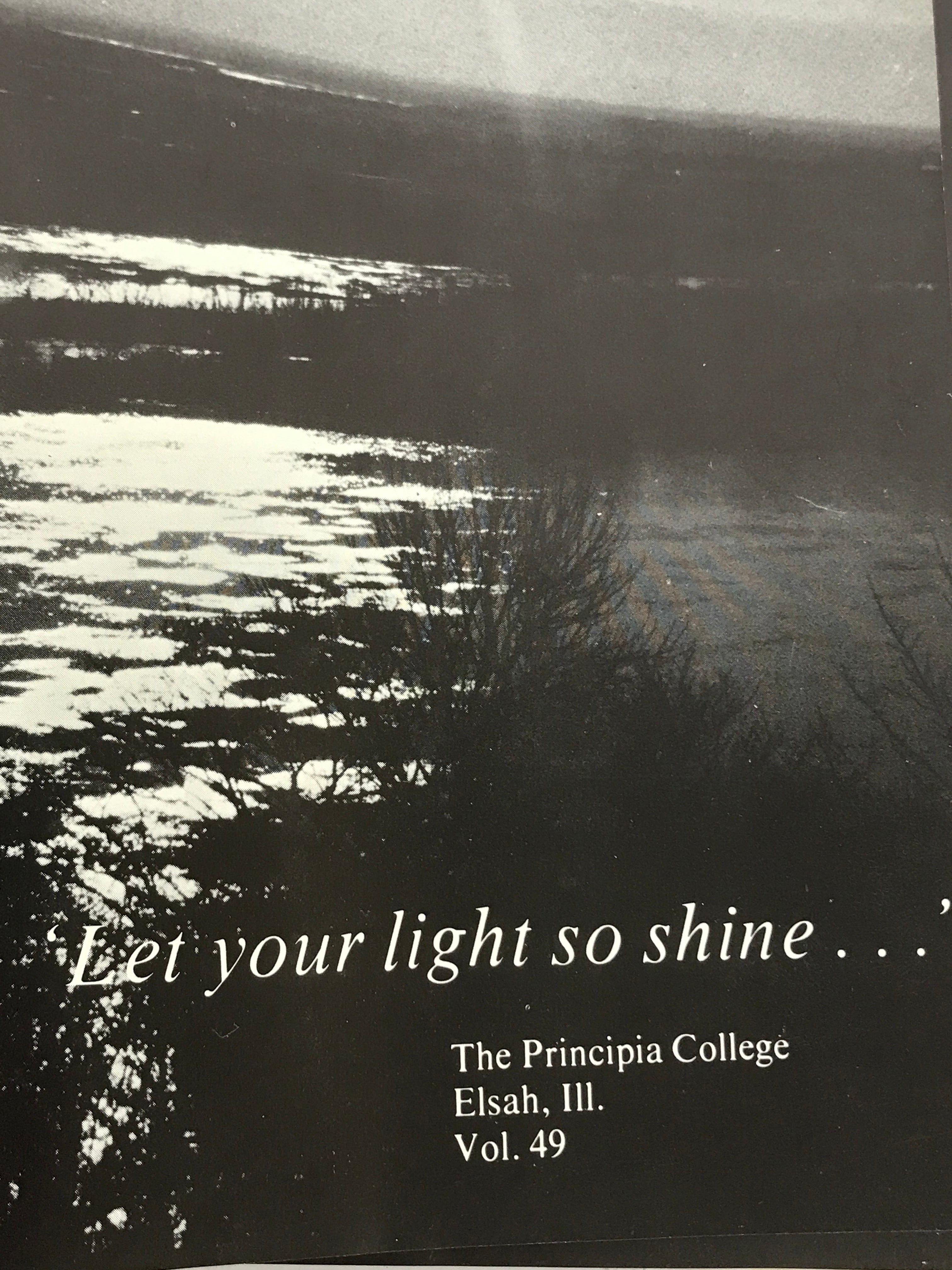 1971 The Principia College Yearbook Elsah Illinois HC