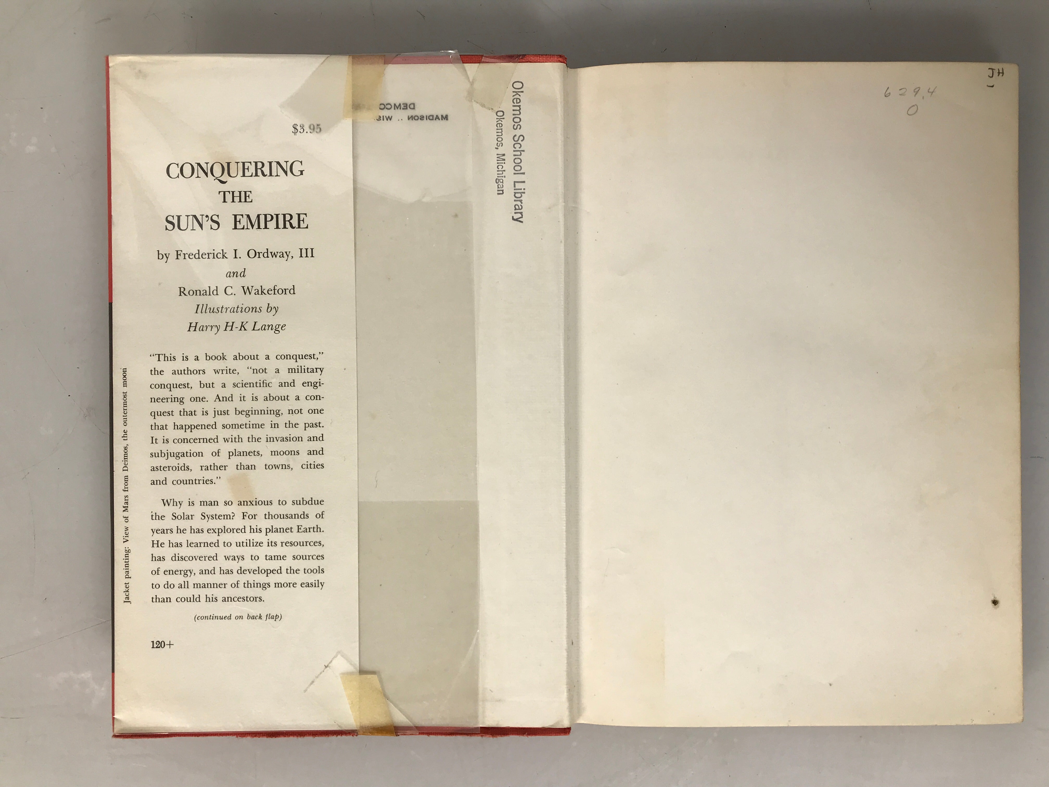 Conquering the Sun's Empire by Ordway and Wakeford 1963 First Edition HC DJ