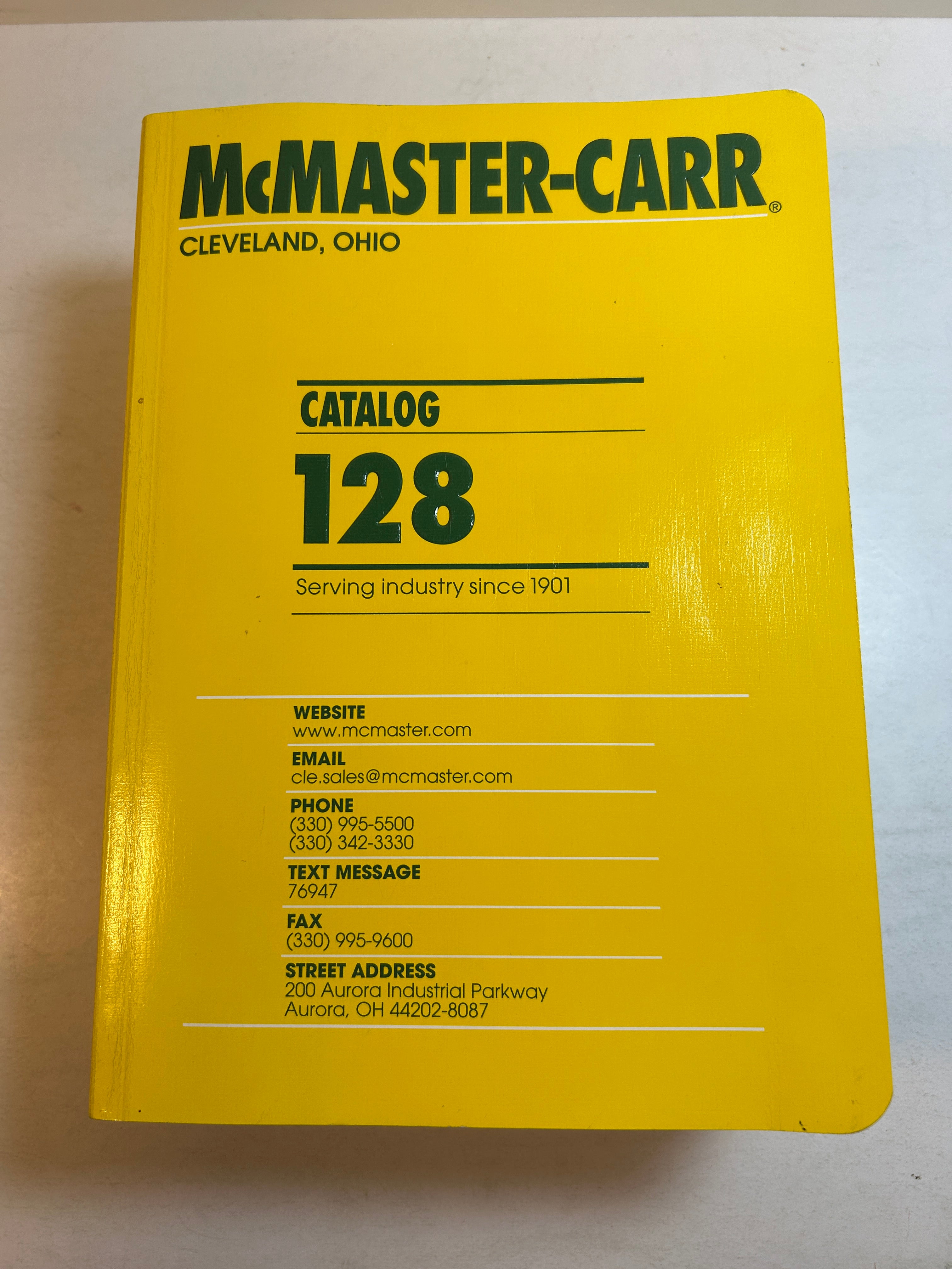 McMaster-Carr Catalog - #128 Cleveland, Ohio SC