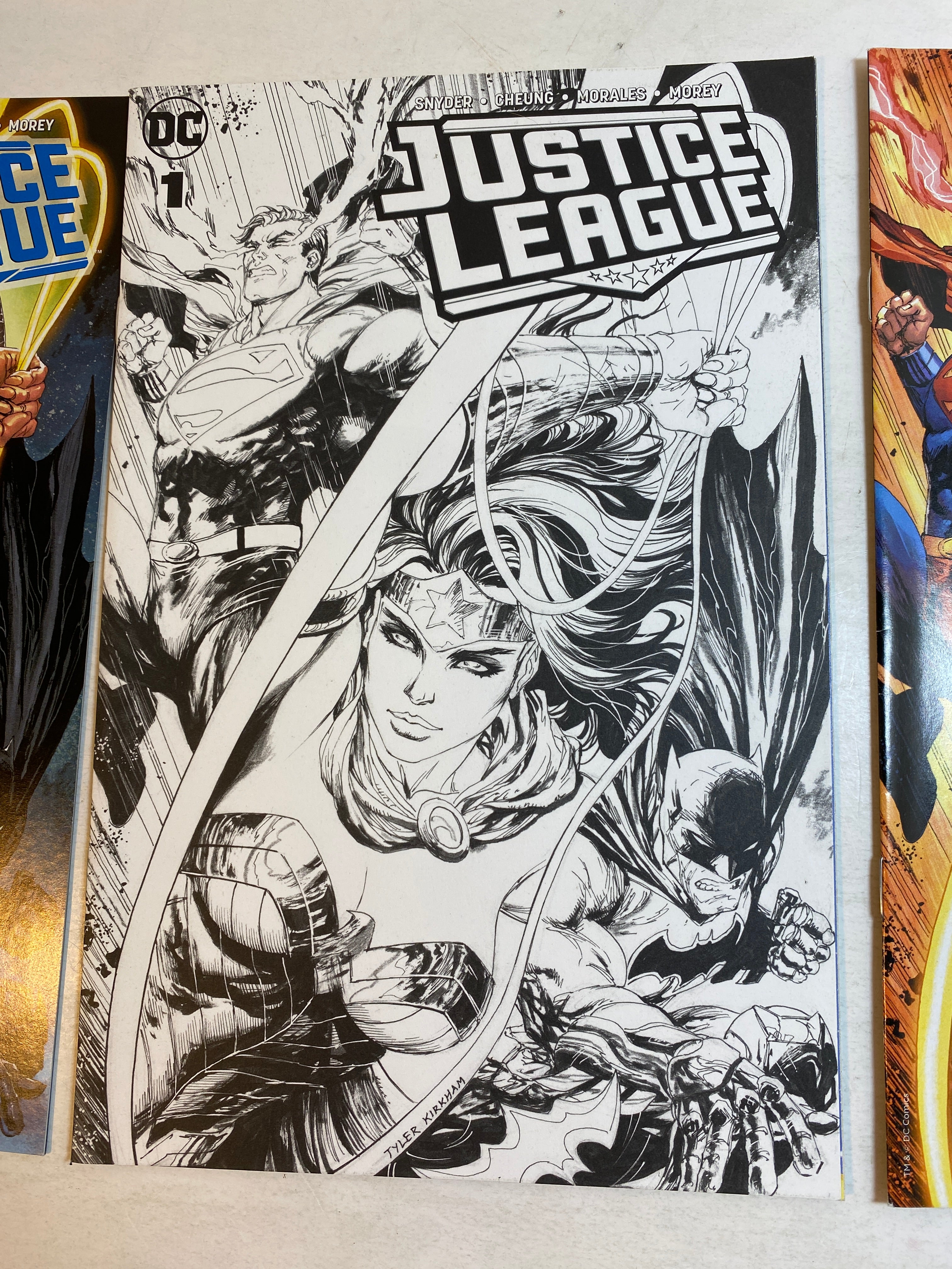 Lot of 3 Justice League #1 2018 Variants Tyler Kirkham Arif Prianto