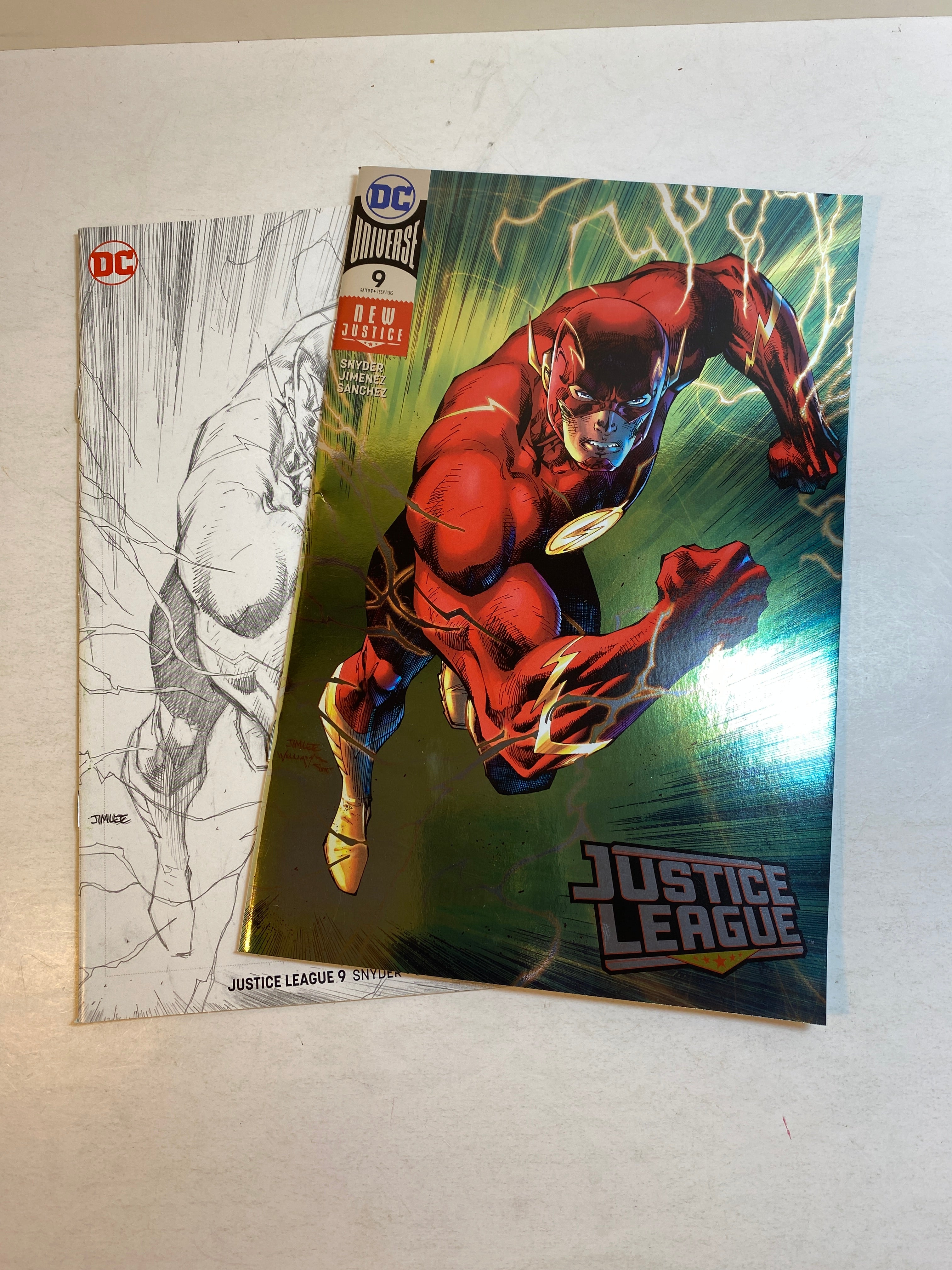 Lot of 2 Justice League #9 2018 Variant Covers Sketch/Convention