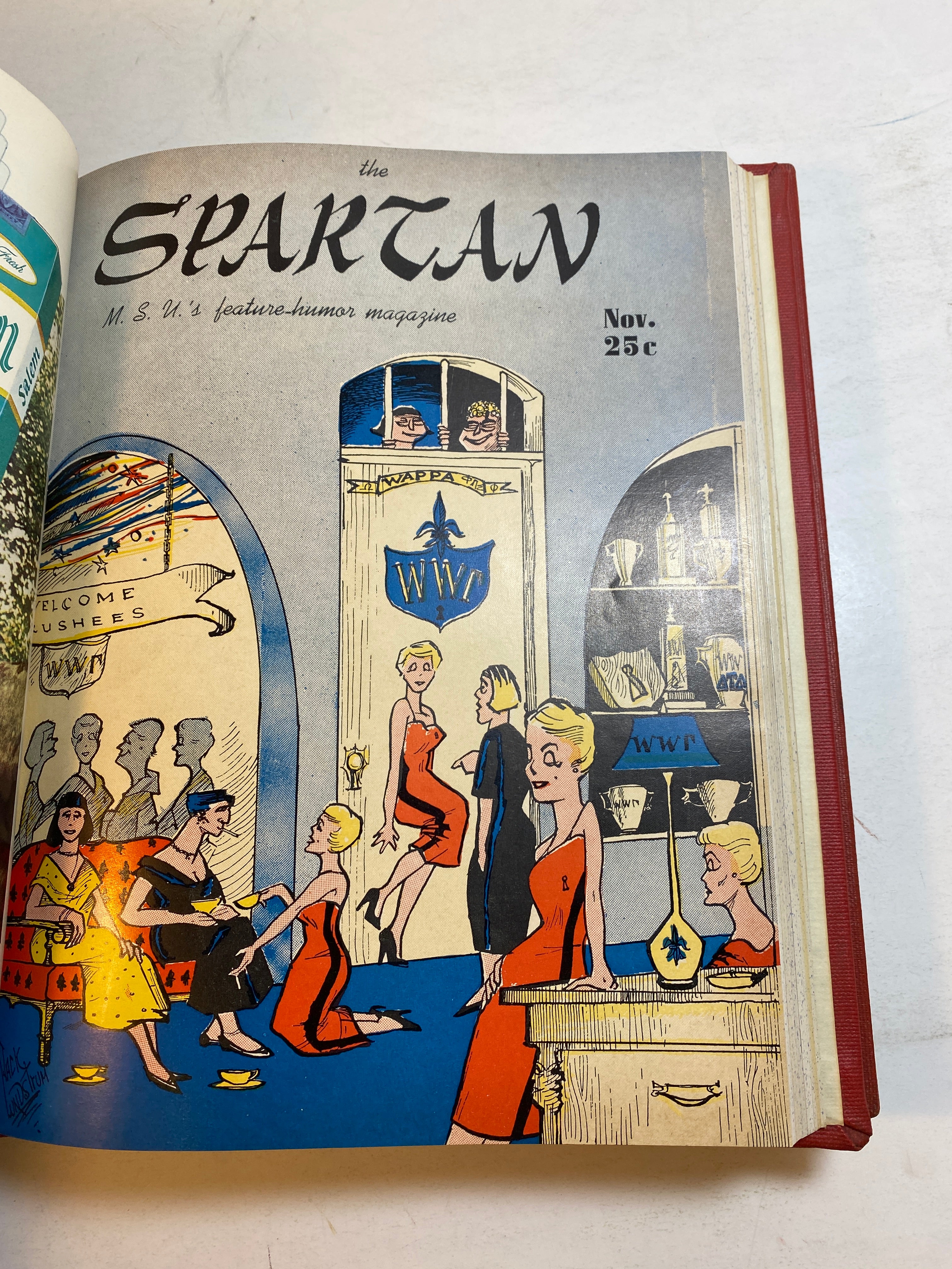 The Spartan Humor and Feature Magazine MSU Volumes 20-22 1956-1958