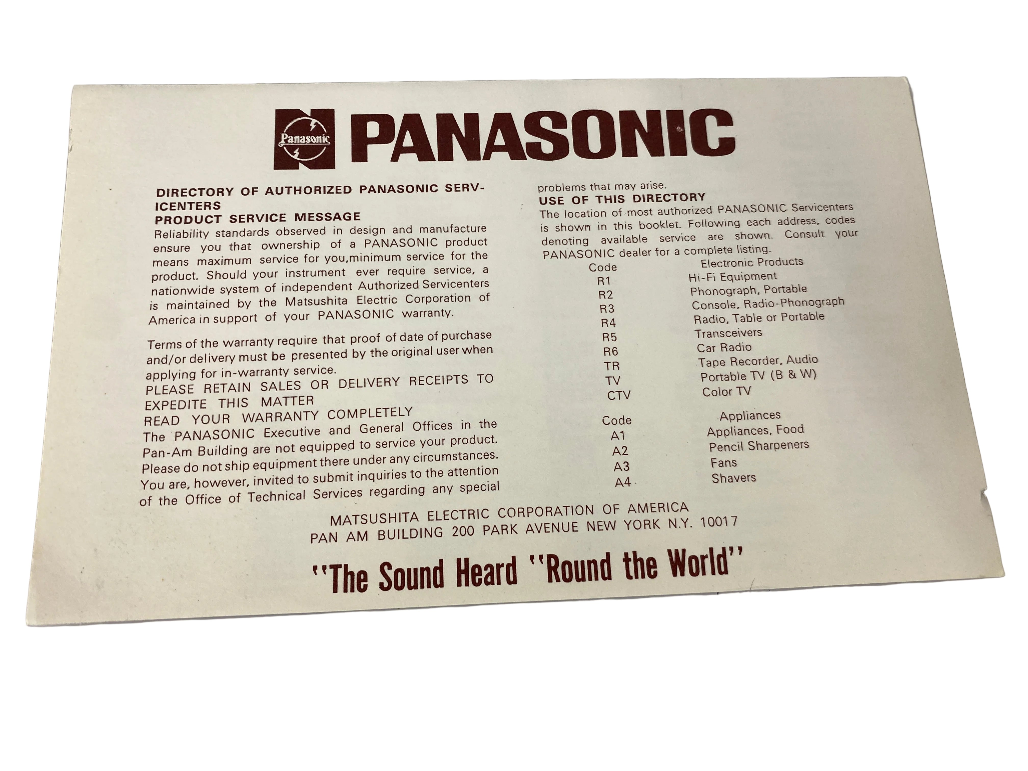 Panasonic RF-680 FM-AM All Transistor Portable Radio