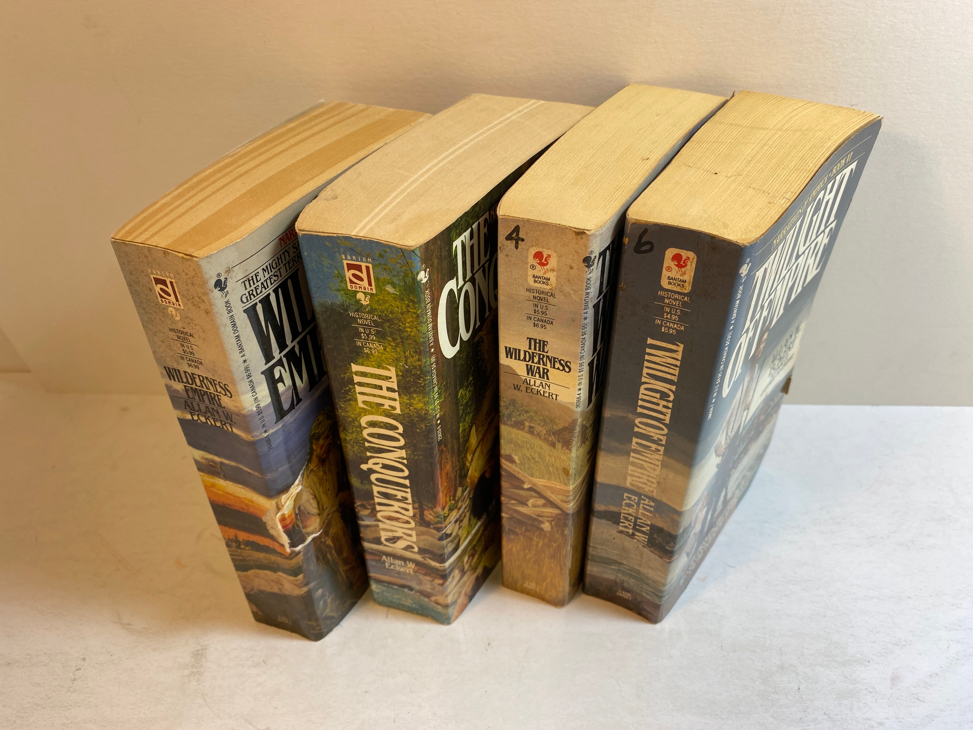 Lot of 4 Narratives of America Series Allan Eckert 1980-1989 SC