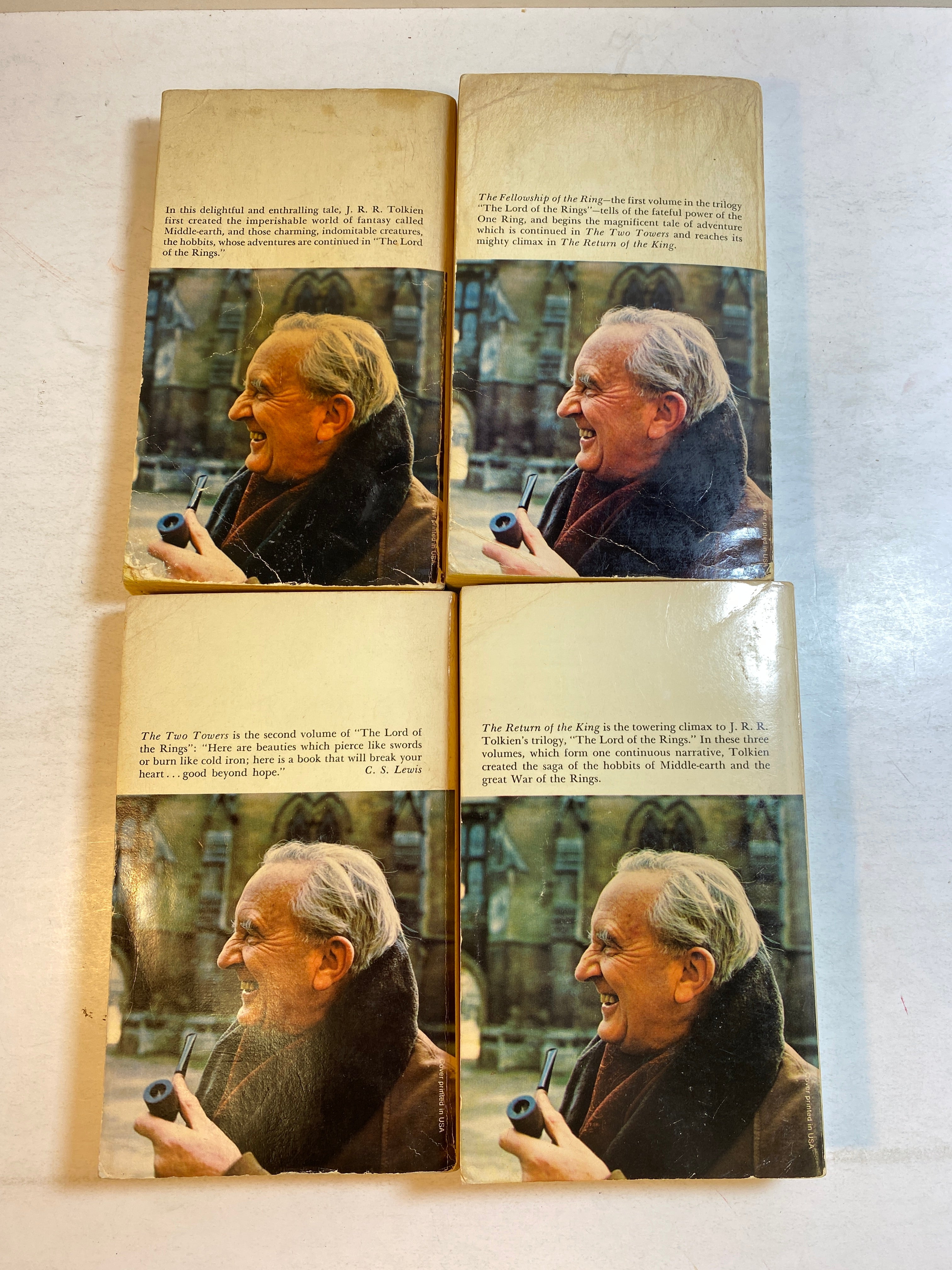 Lord of the Rings Series and the Hobbit Tolkien Ballantine 1978 SC