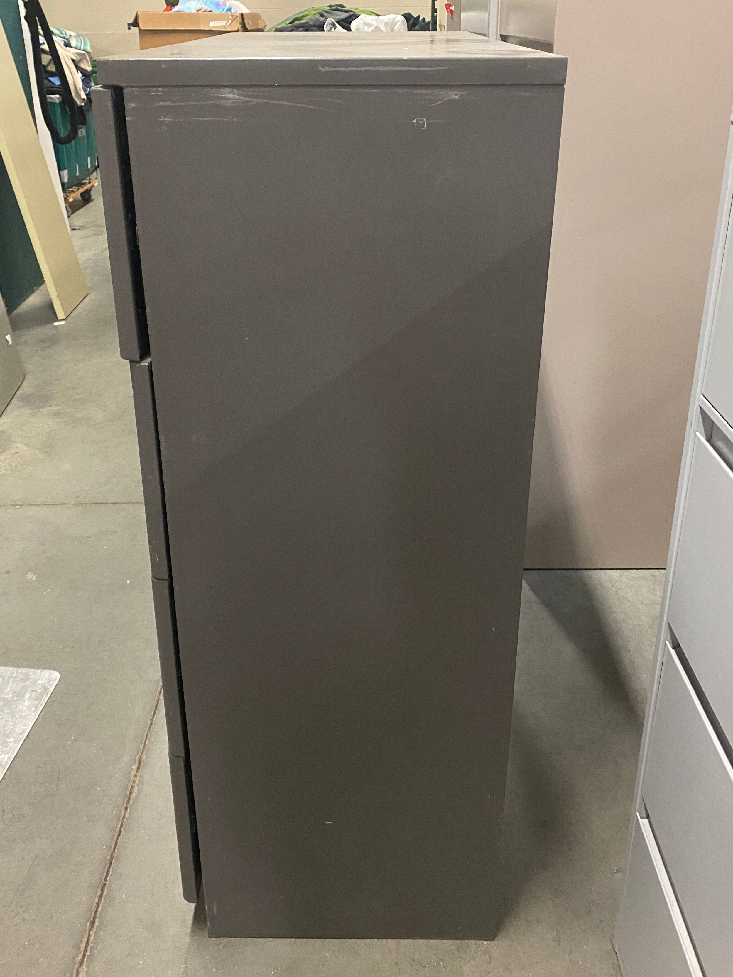 Dark Grey 4 Drawer Lateral Cabinet