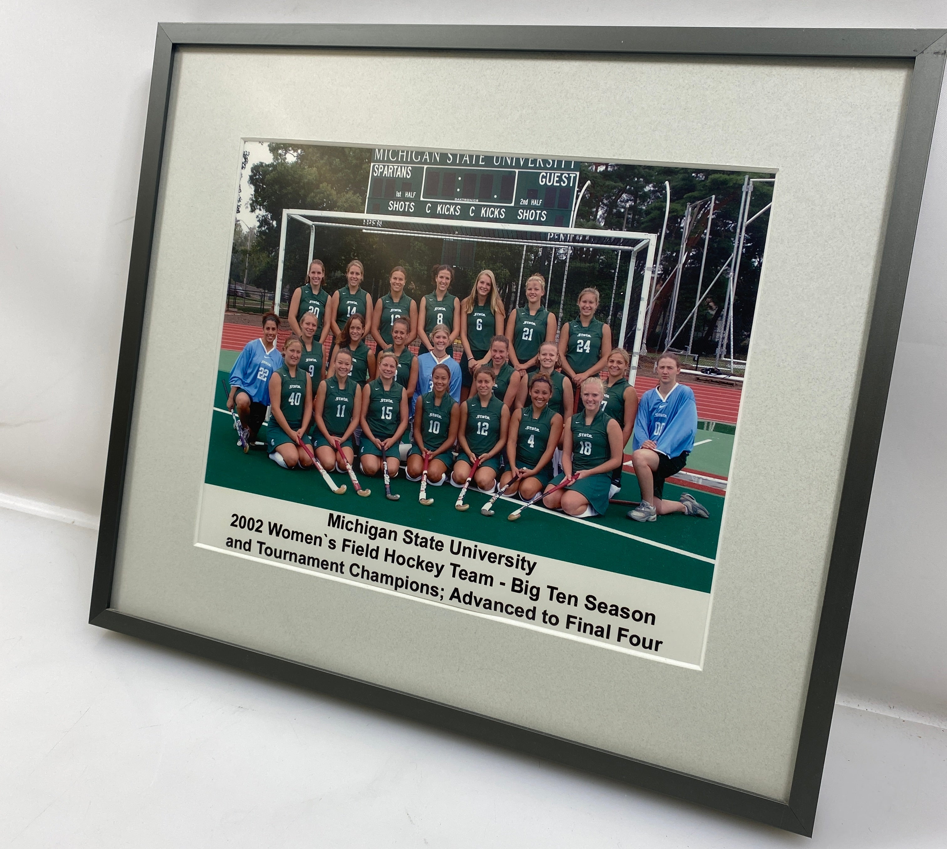 2002 Michigan State University Women's Field Hockey Team Matted Photo