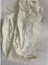 Vintage 1880s White Linen Embroidered Flounce
