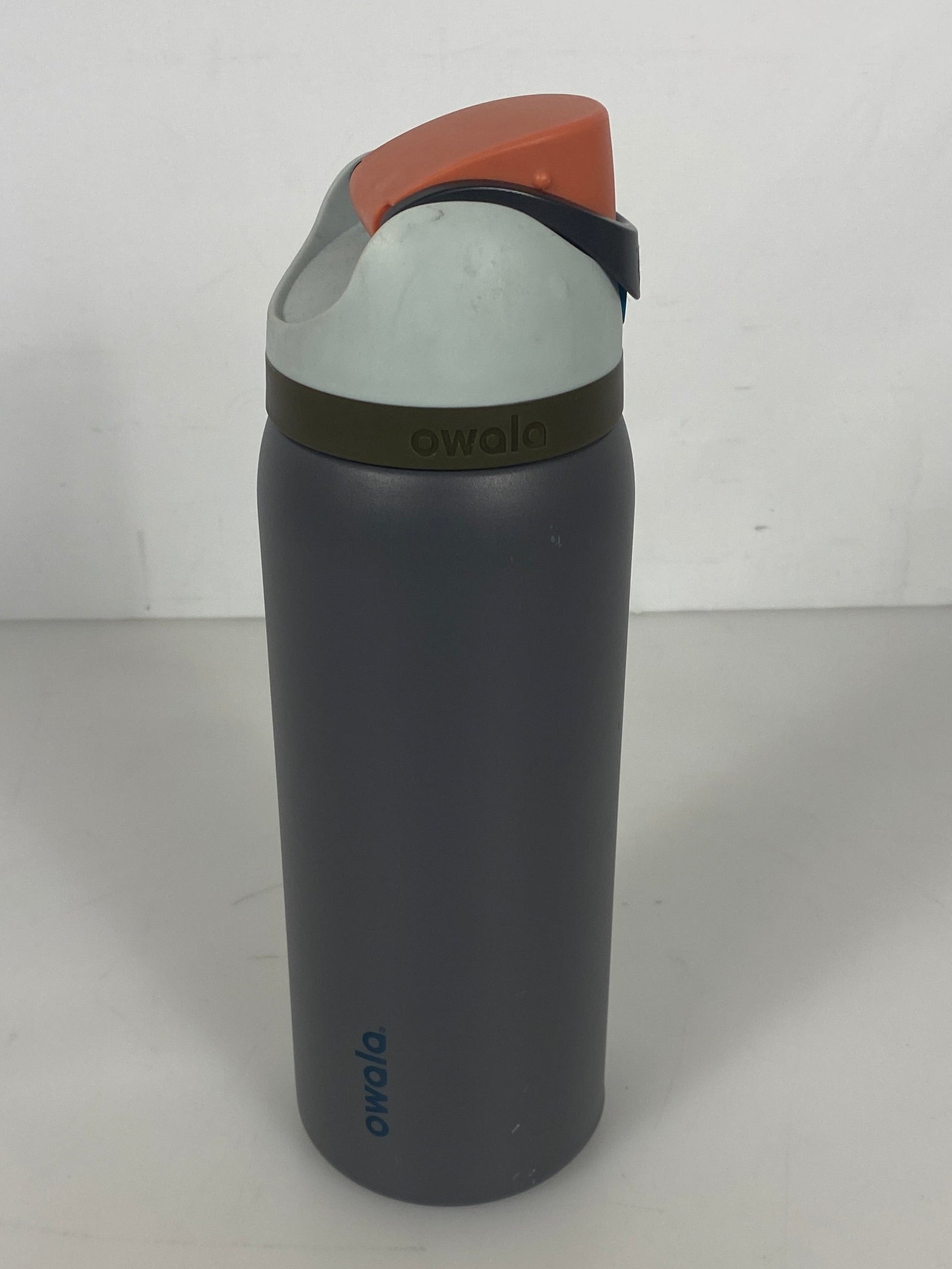 Owala Grey and Orange Water Bottle 32 oz