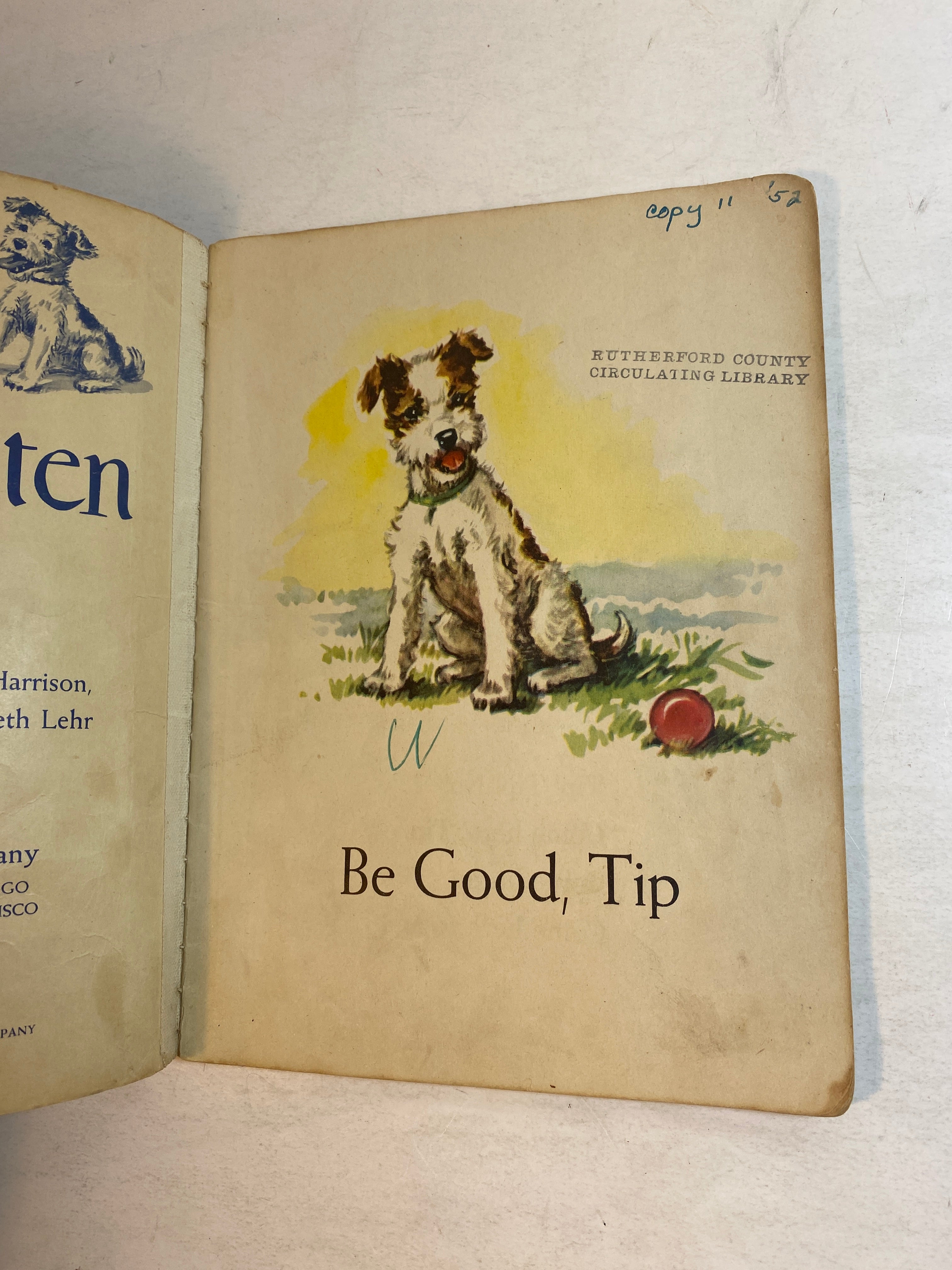 Tip and Mitten Vintage Reader 1949 SC