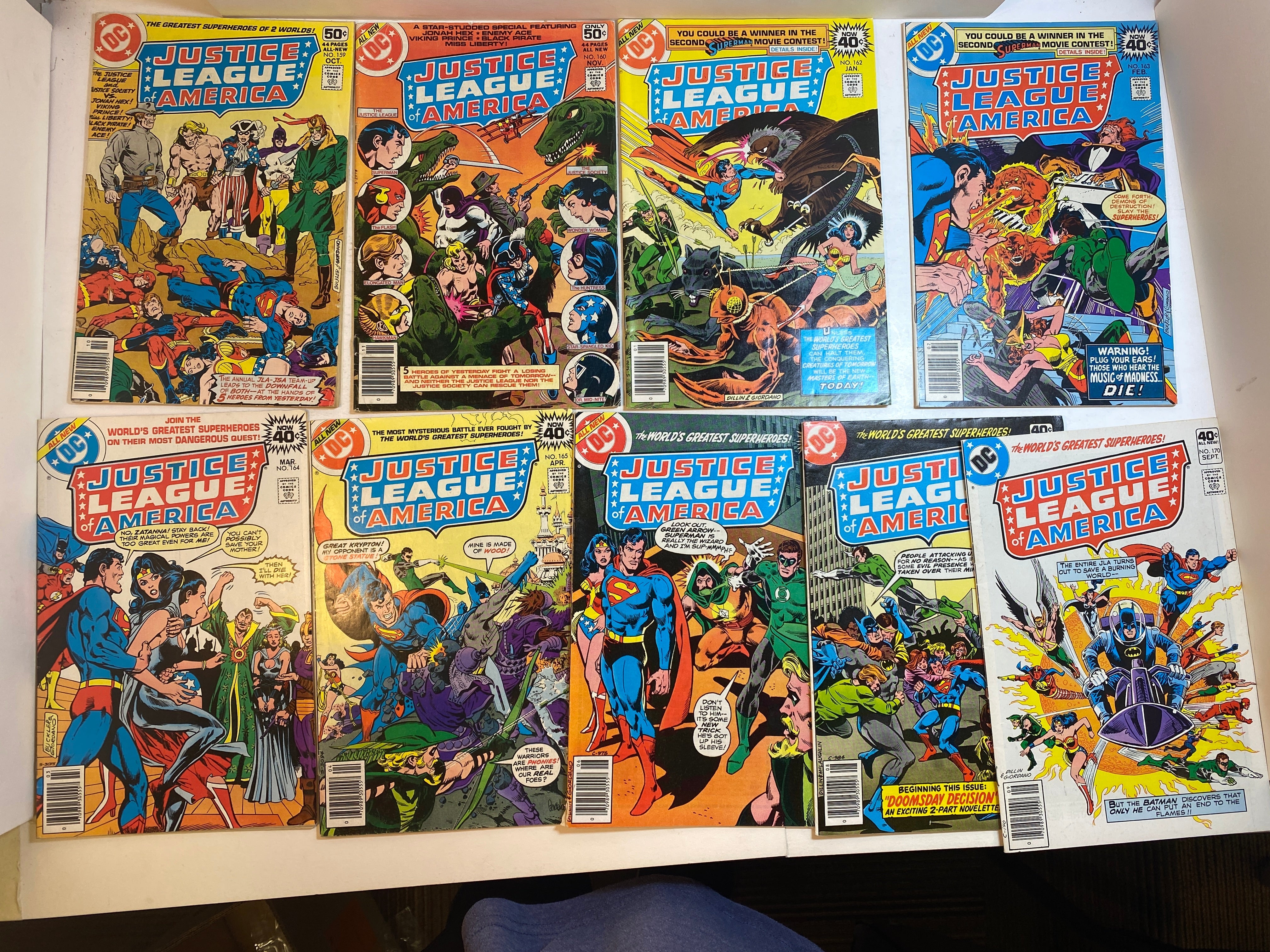 Lot of 17 Justice League of America DC Comics 151-170 1978-1979