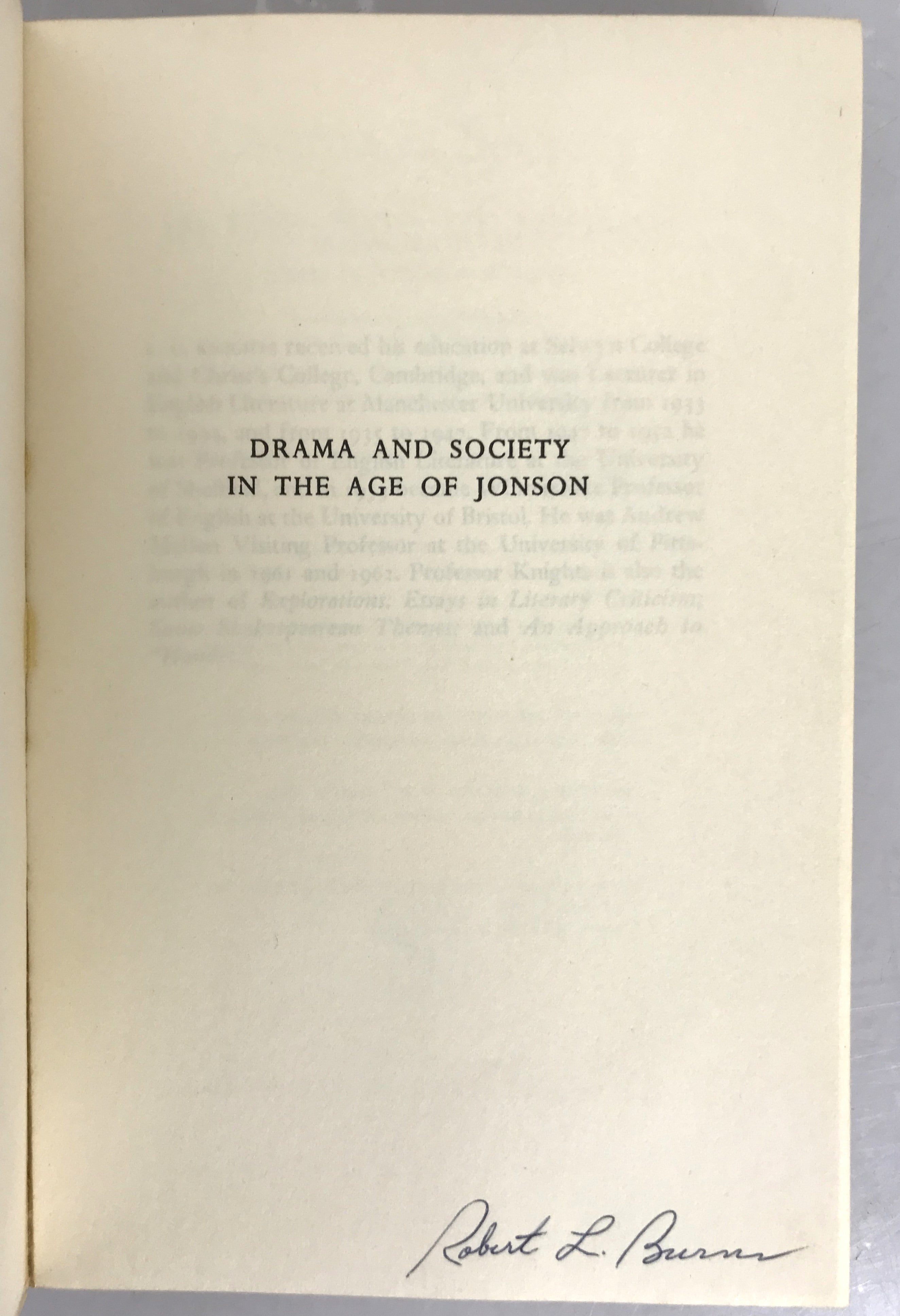Lot of 3 Ben Jonson Books The Alchemist, Critical Essays, and Drama and Society 1963-1968 HC SC