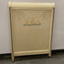 Vintage Hand-Painted Child's Bed Headboard & Footboard Set Only w/ Casters