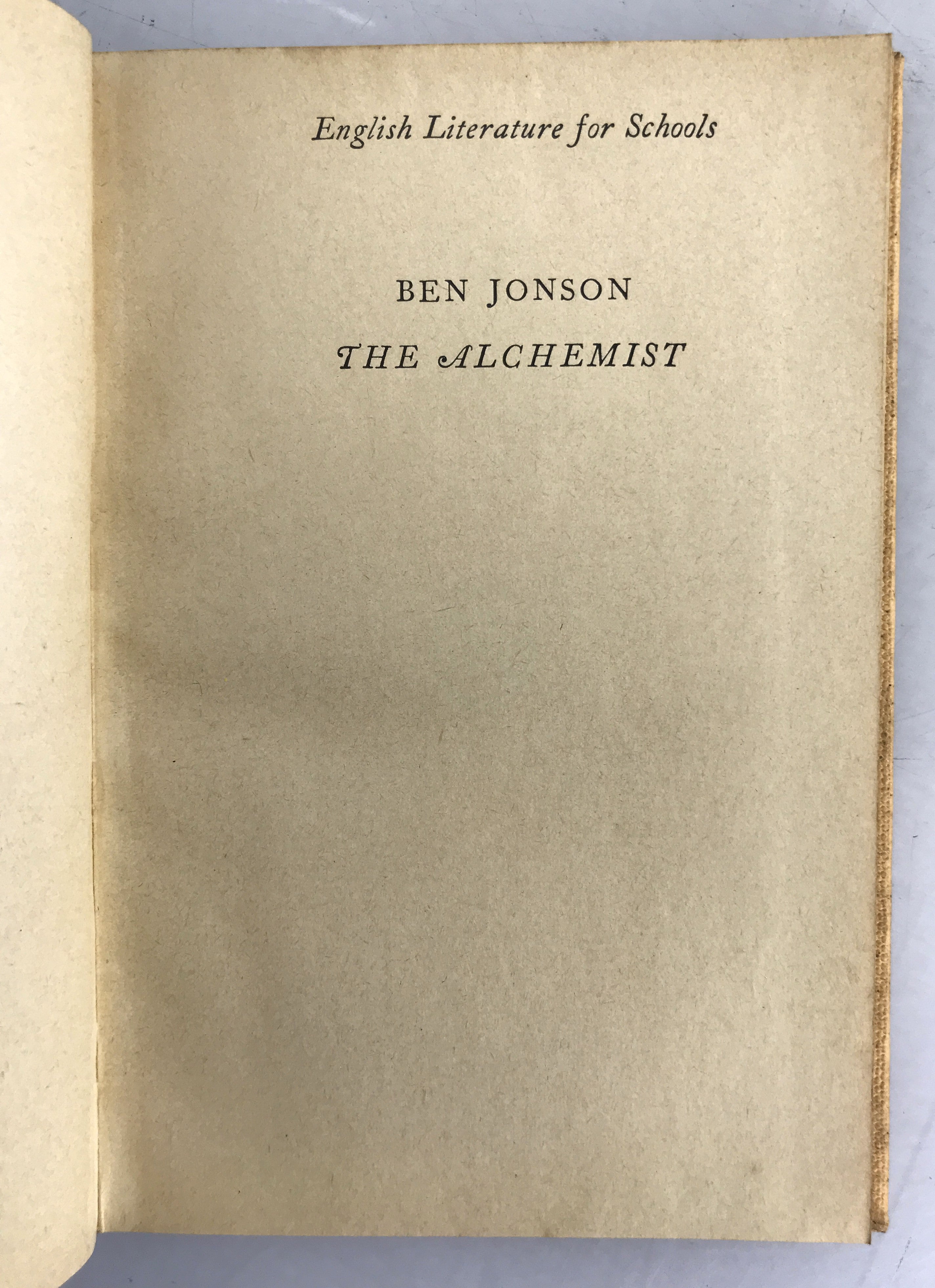 Lot of 3 Ben Jonson Books The Alchemist, Critical Essays, and Drama and Society 1963-1968 HC SC