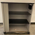 Mobile Rolling Office Storage Cabinet w/ Tambour Door, 2 Shelves & Locking Casters