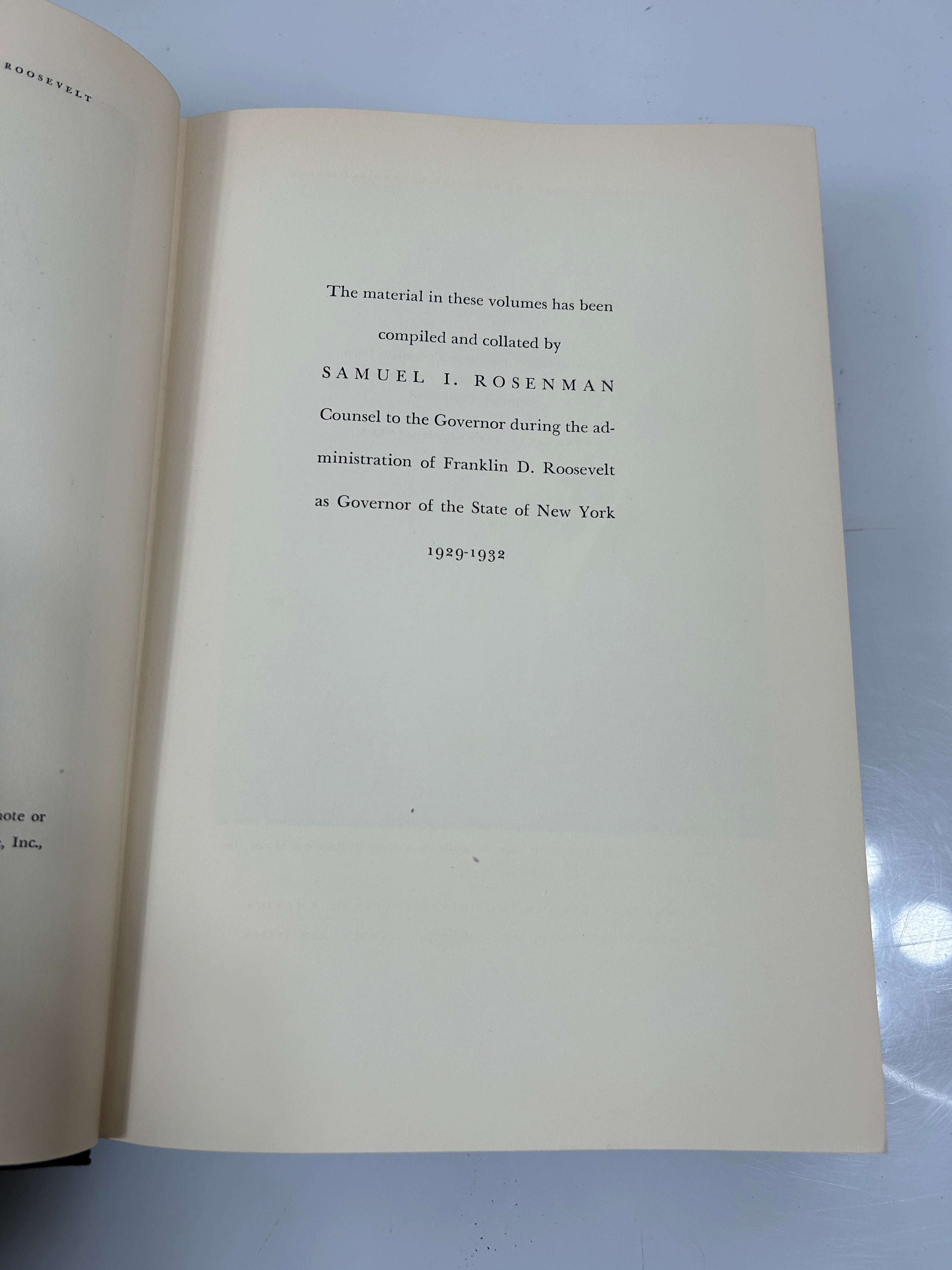 5 Vols The Public Papers & Addresses of FDR by Samuel I Rosenman 1938