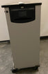 Mobile Rolling Office Storage Cabinet w/ Tambour Door, 2 Shelves & Locking Casters