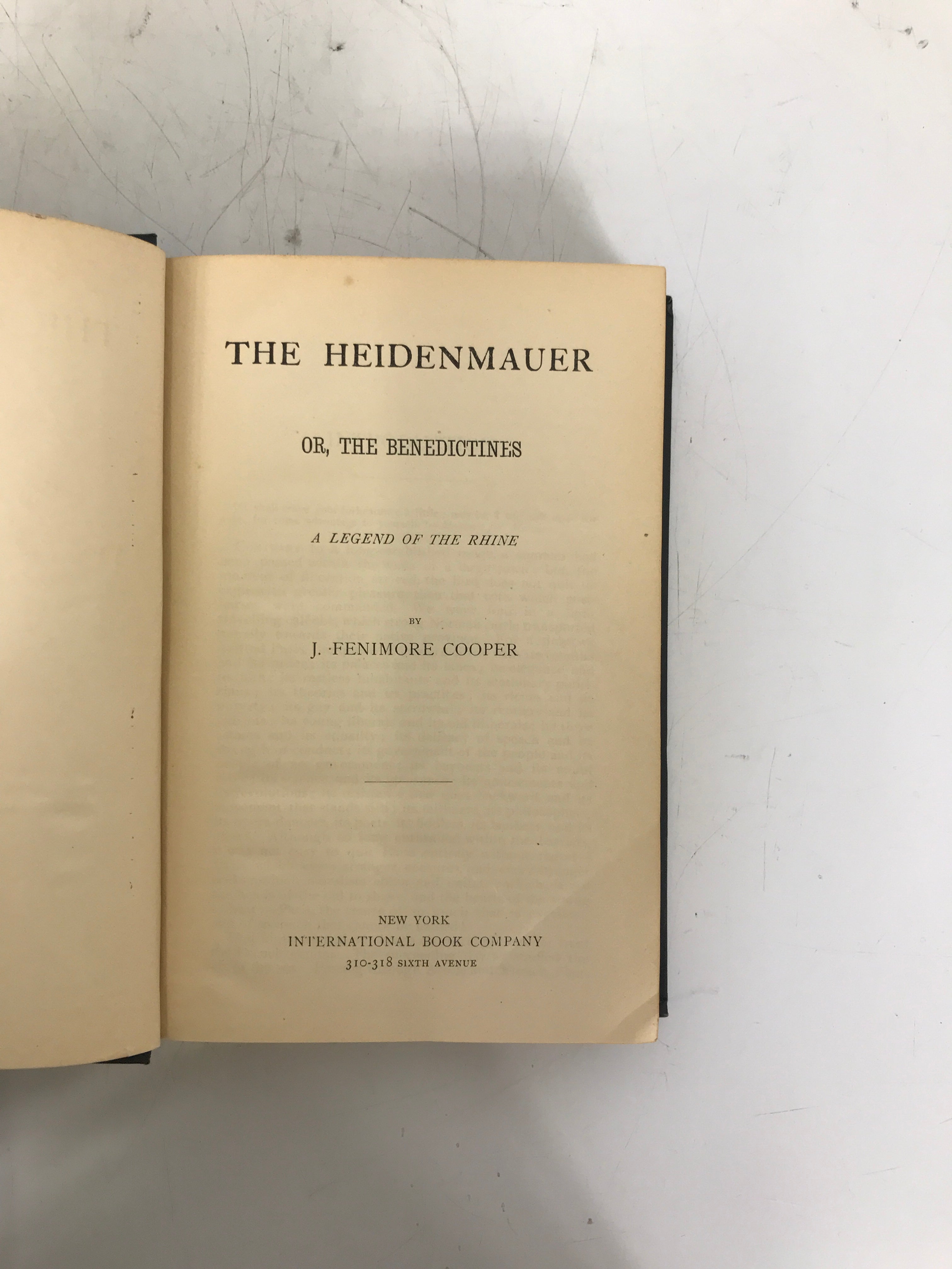 Lot of 3 J. Fenimore Cooper Antique Novels International Book Company HC