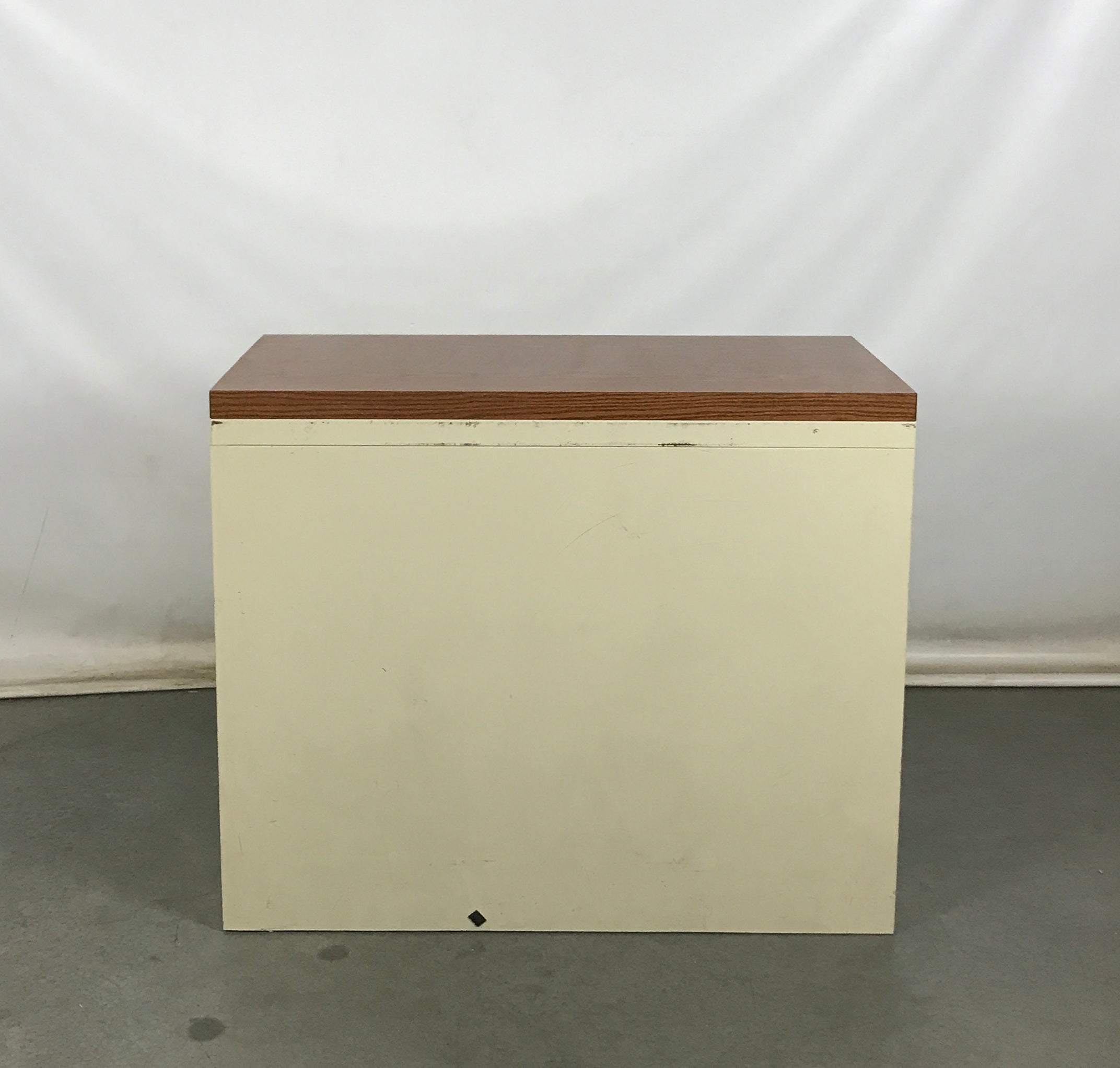 Cream Wooden Top Lateral File Cabinet