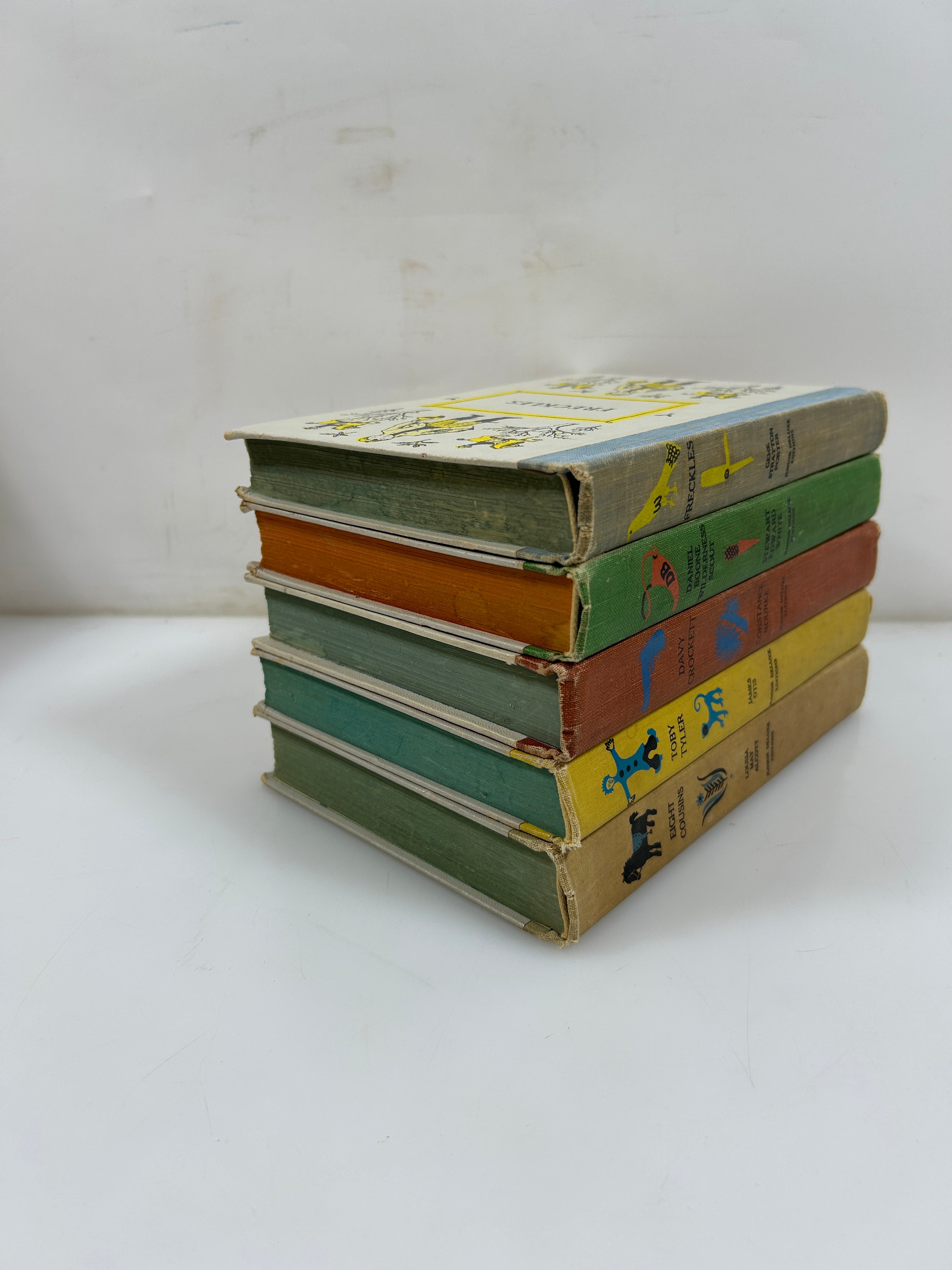 Lot of 5 Junior Deluxe Ed: Children's Classics Doubleday Illustrations 1956-58