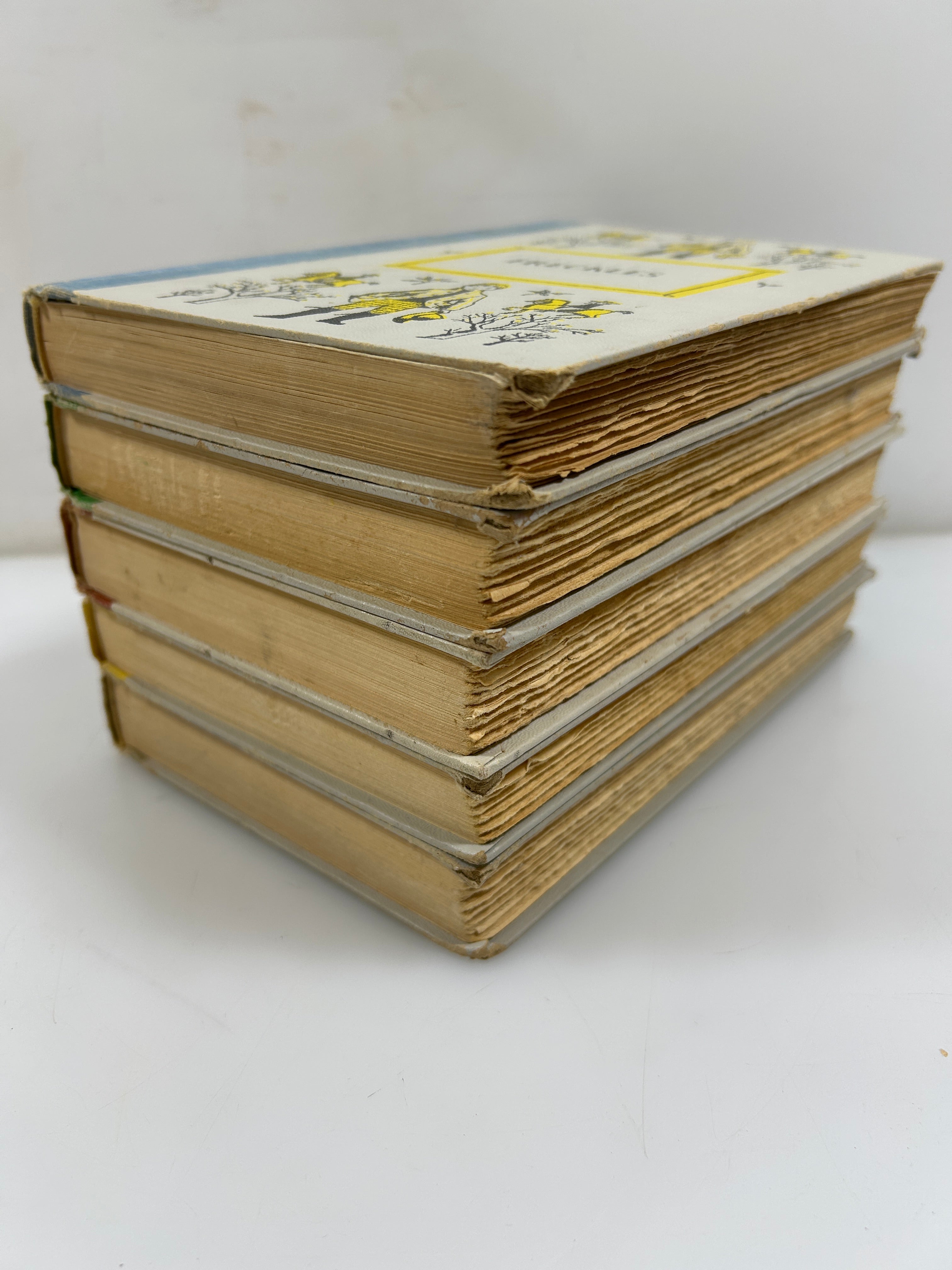 Lot of 5 Junior Deluxe Ed: Children's Classics Doubleday Illustrations 1956-58