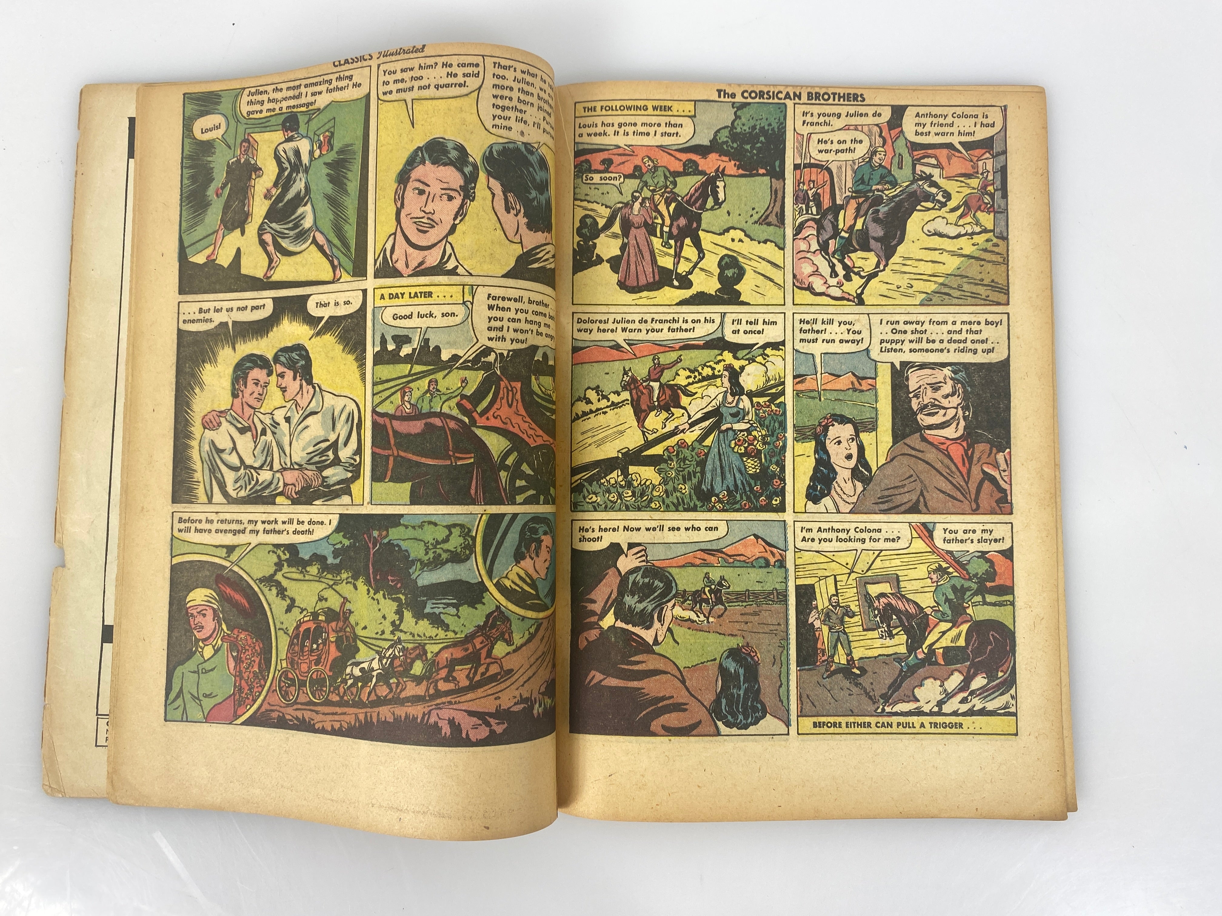 Classics Illustrated Corsican Brothers Dumas No. 20 HRN62