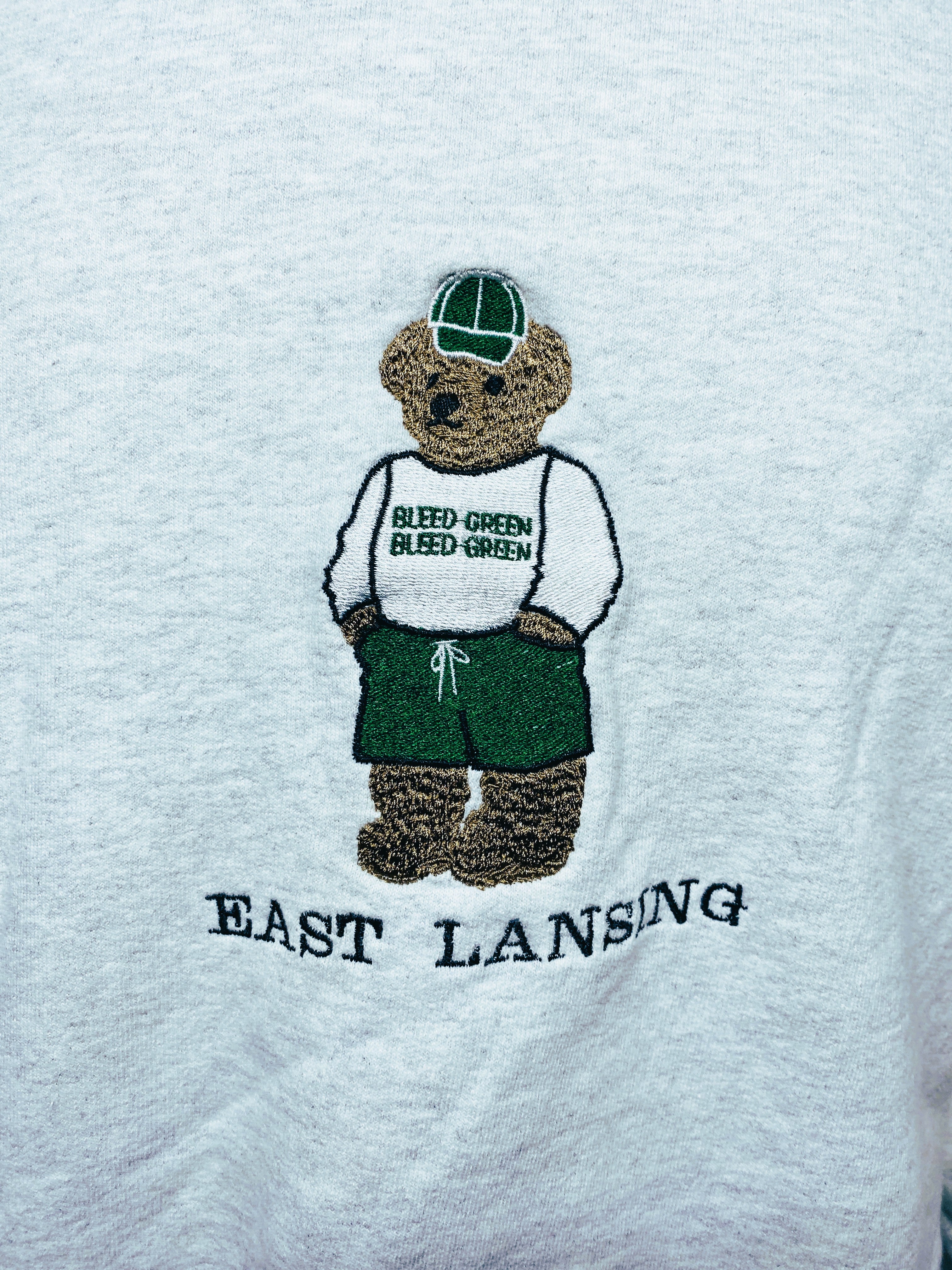 Bluthreads and Co. East Lansing Teddy Bear Crewneck Sweatshirt