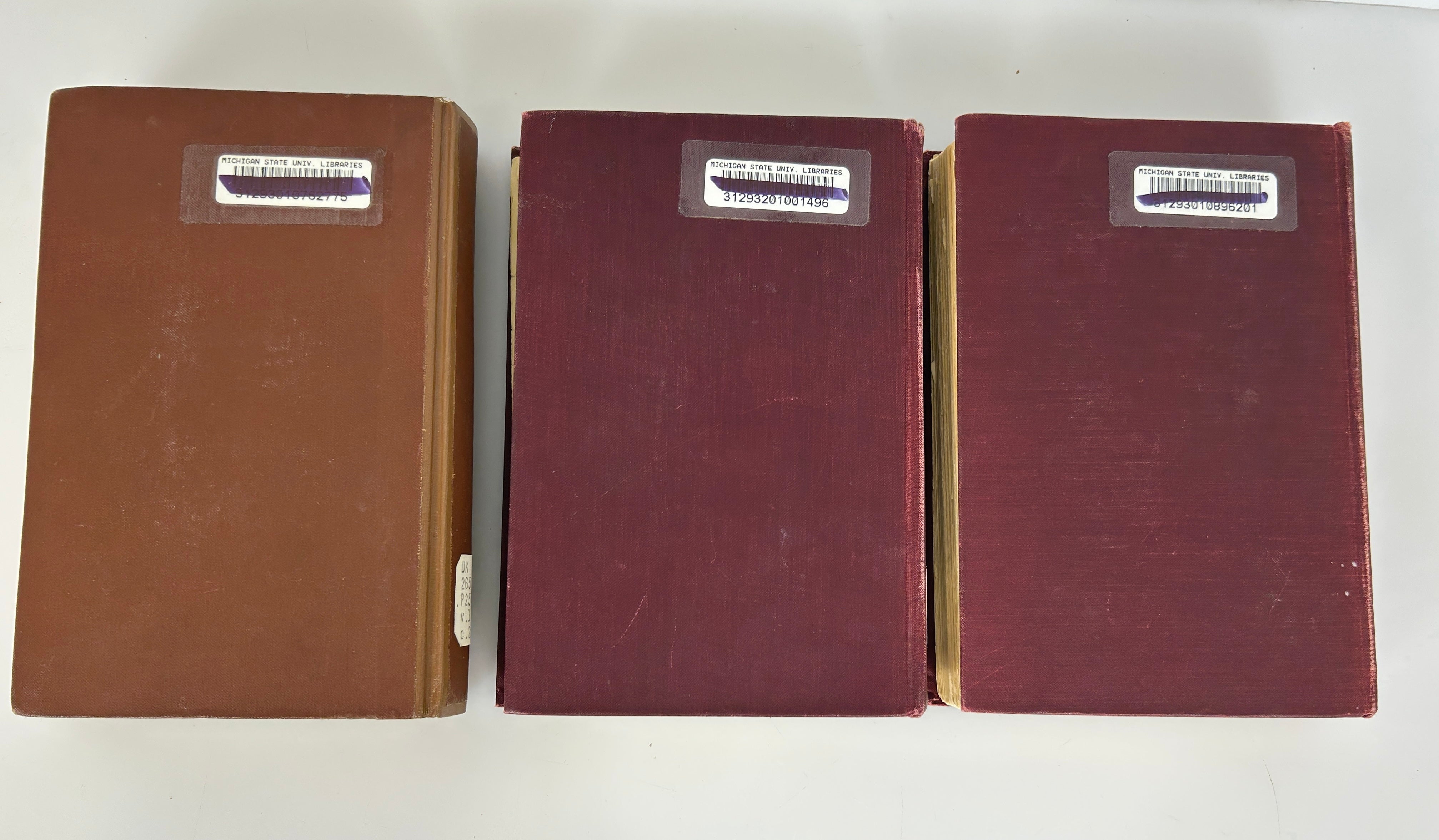 3 Volumes: An Ambassador's Memoirs (of the Russian Court)  Ex-Library HC