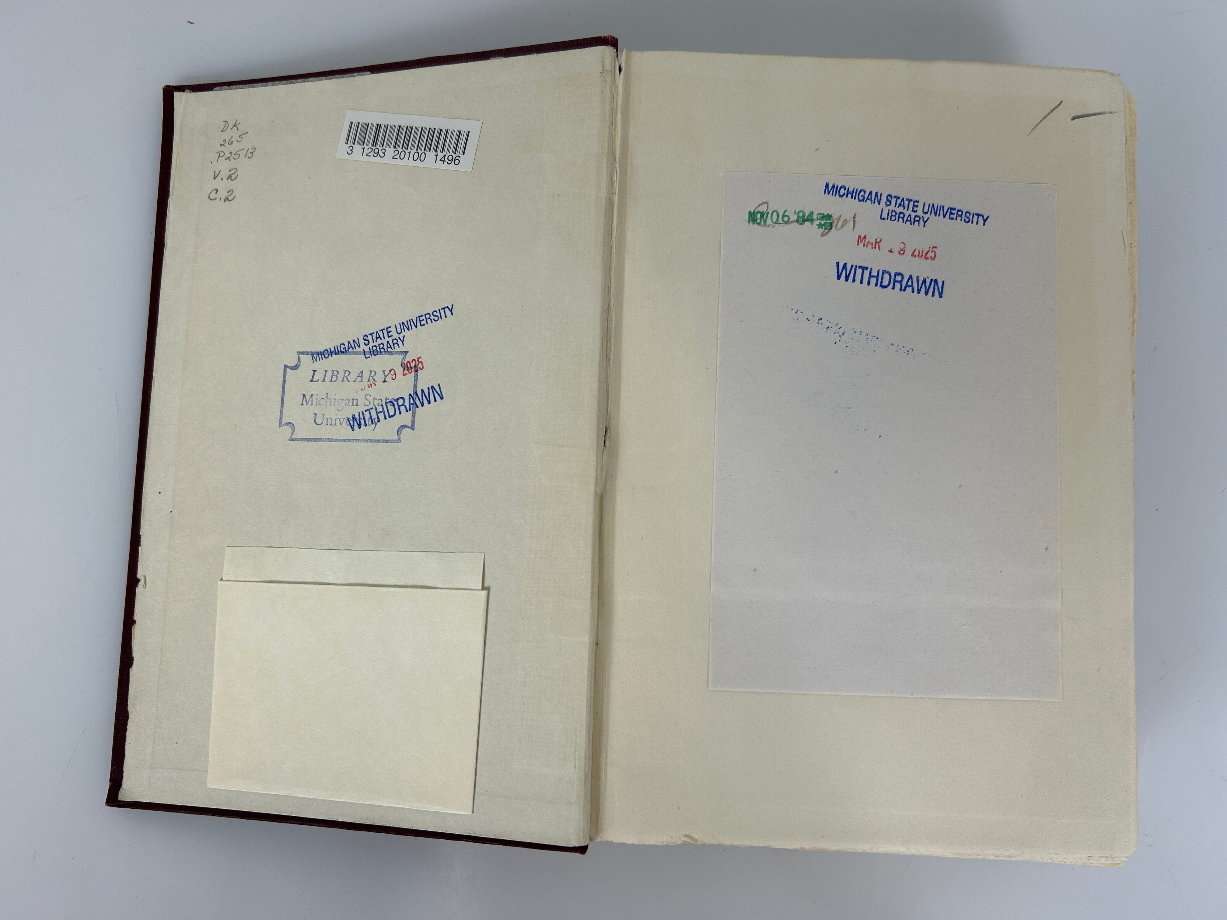 3 Volumes: An Ambassador's Memoirs (of the Russian Court)  Ex-Library HC