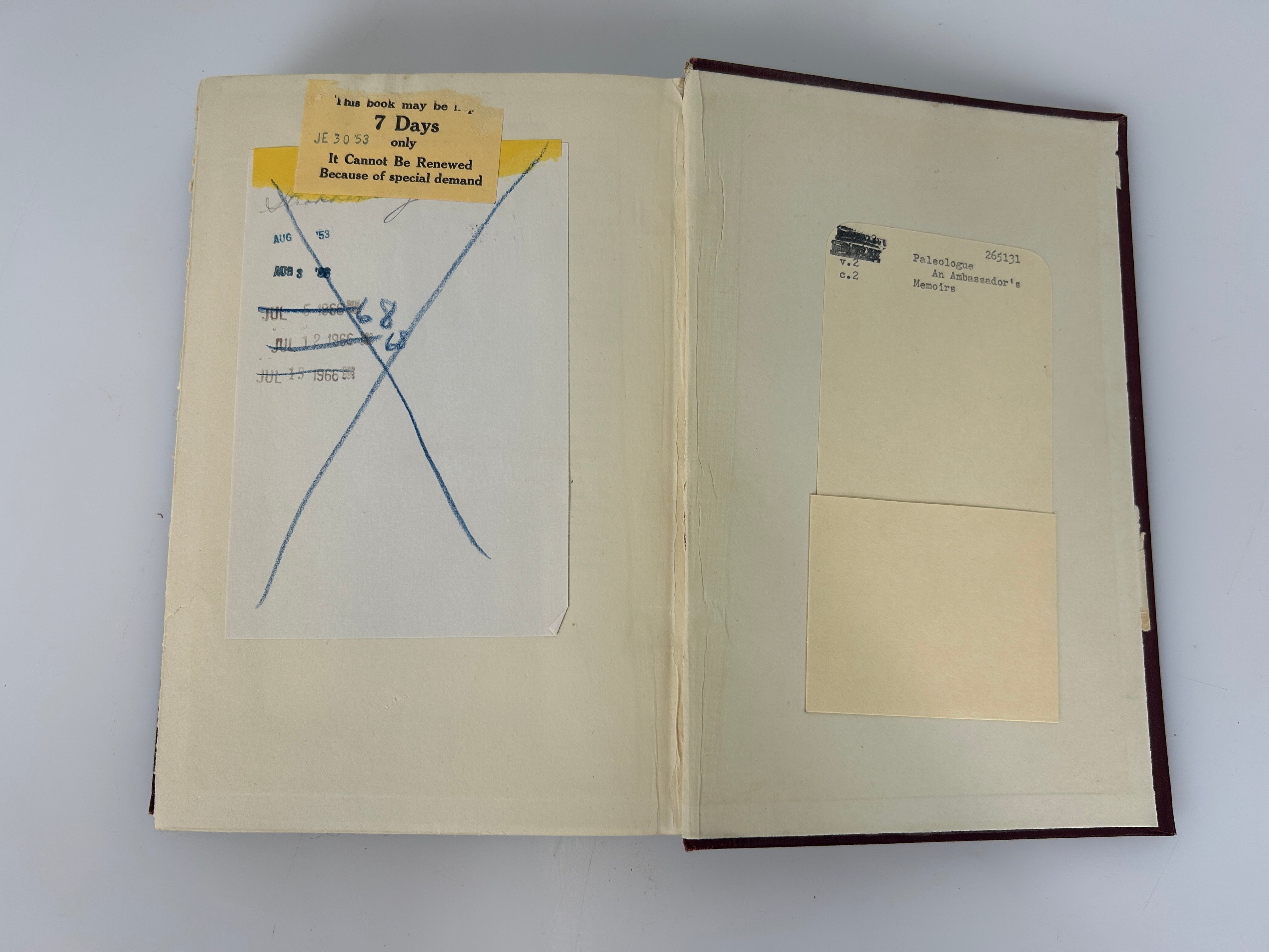3 Volumes: An Ambassador's Memoirs (of the Russian Court)  Ex-Library HC