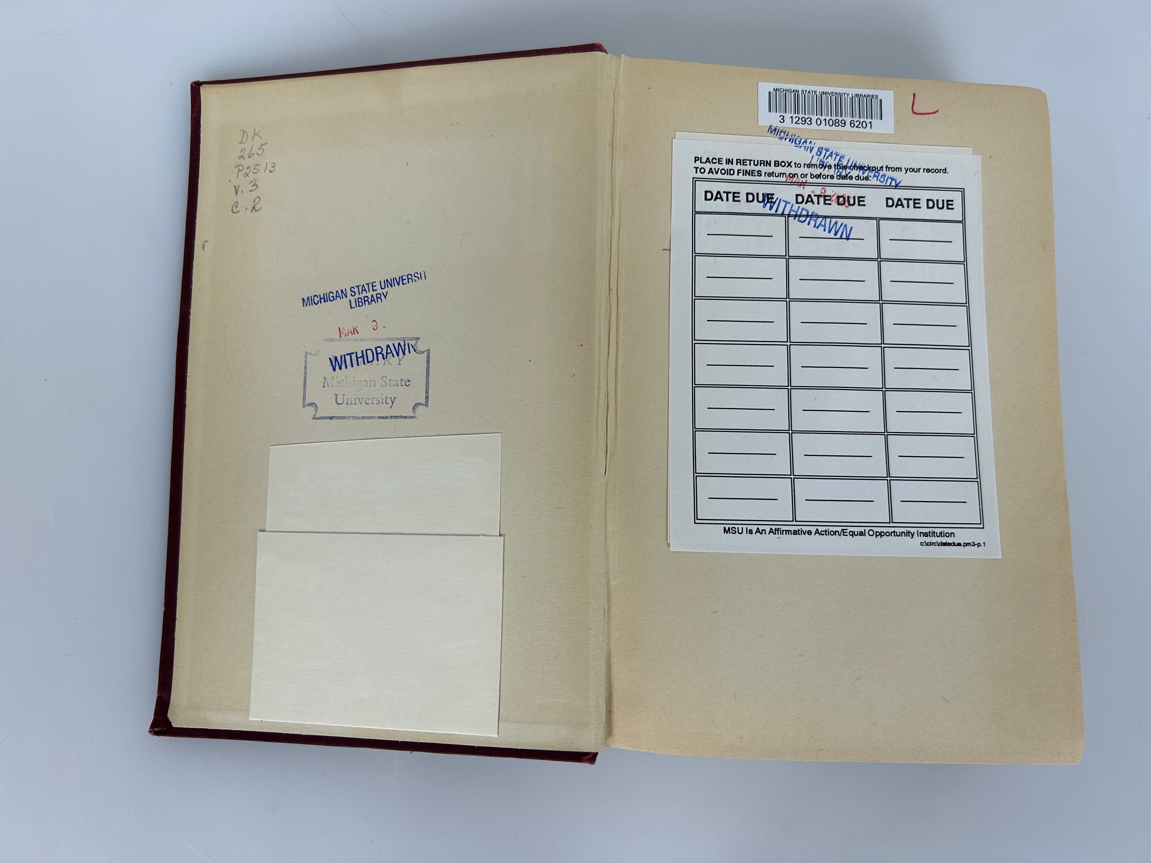 3 Volumes: An Ambassador's Memoirs (of the Russian Court)  Ex-Library HC