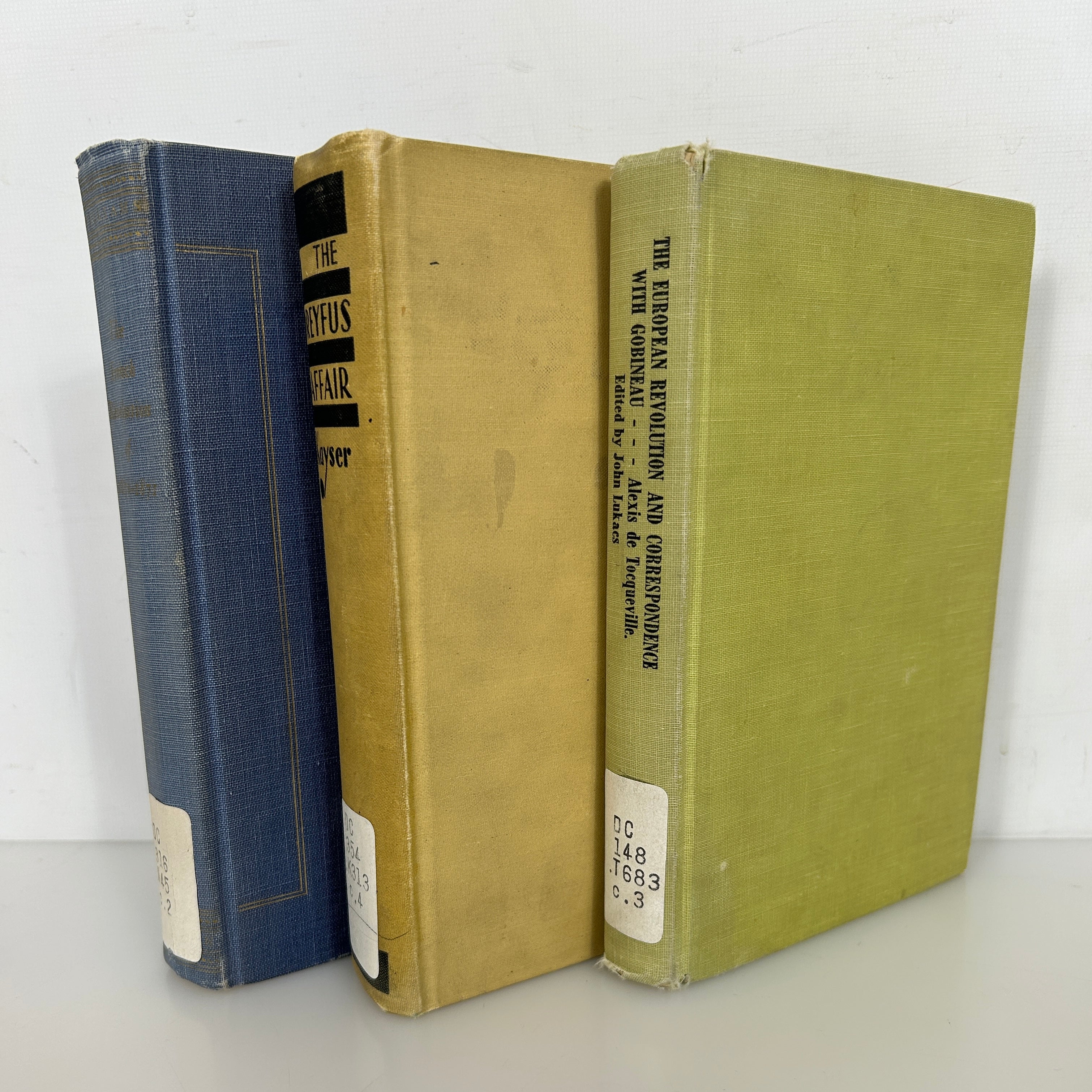 3 French History: Dreyfus Affair/French Revolution/de Tocqueville Ex-Library HC