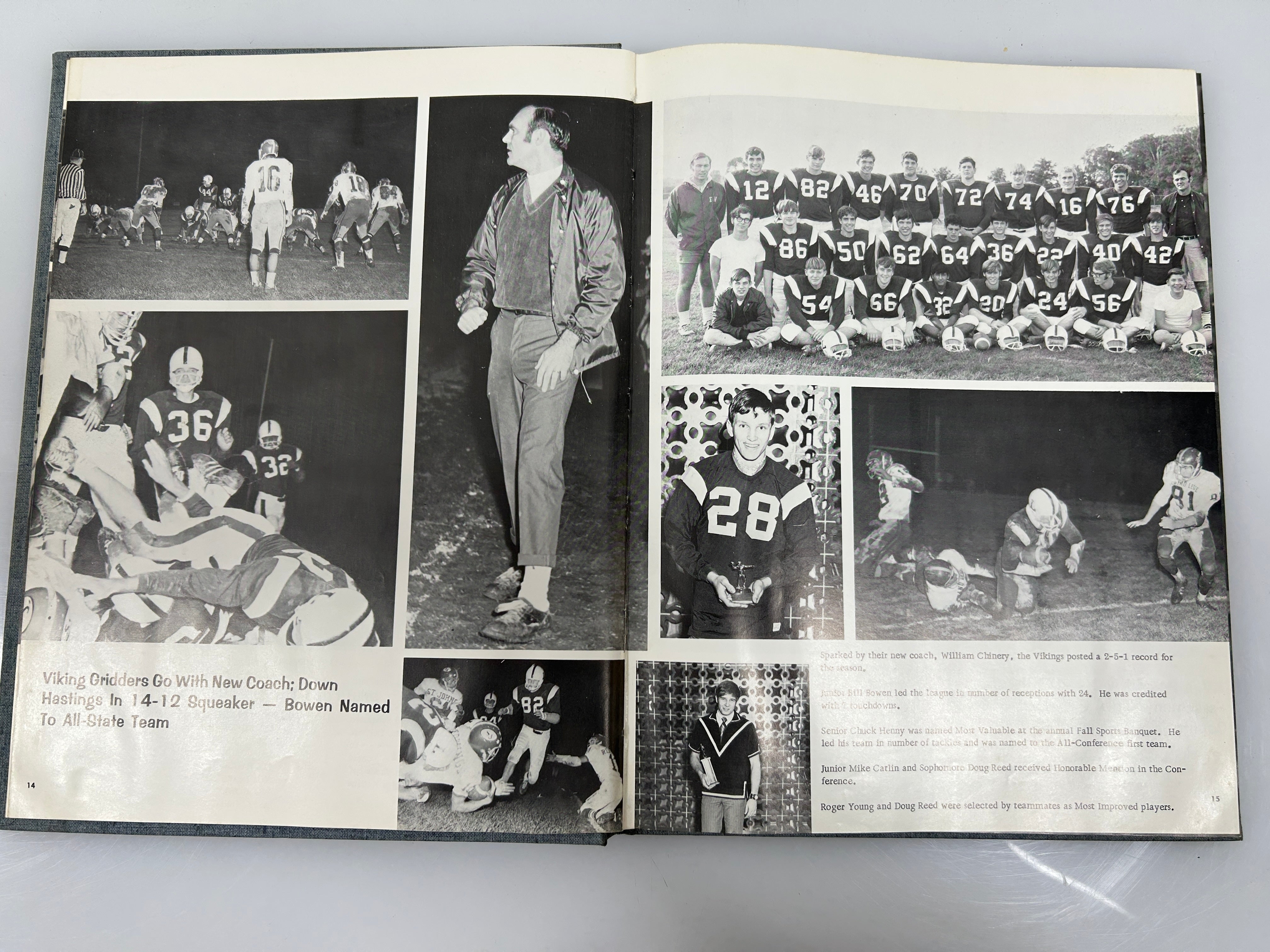 1971 Lakewood High School Yearbook Lake Odessa Michigan HC
