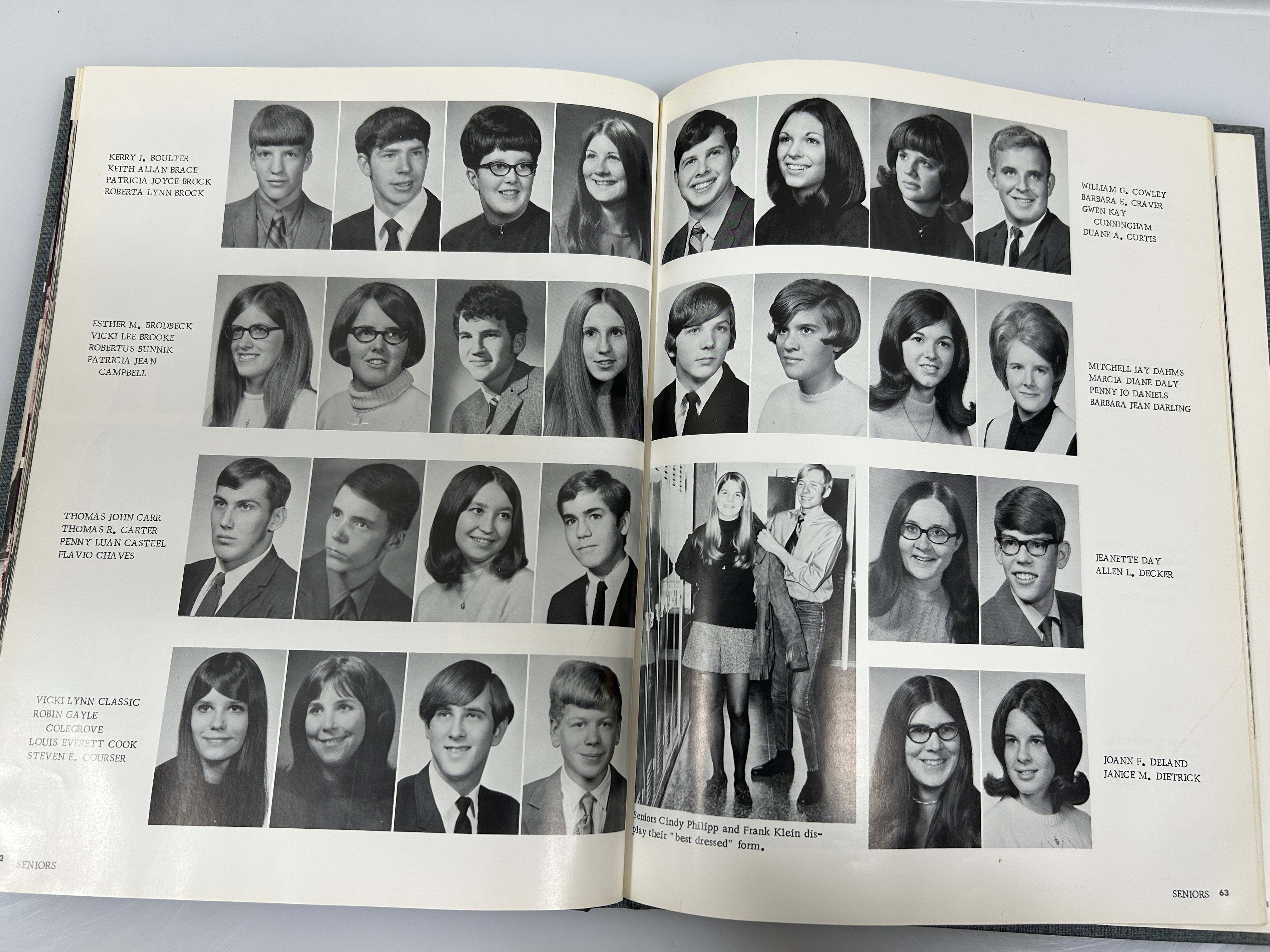 1971 Lakewood High School Yearbook Lake Odessa Michigan HC