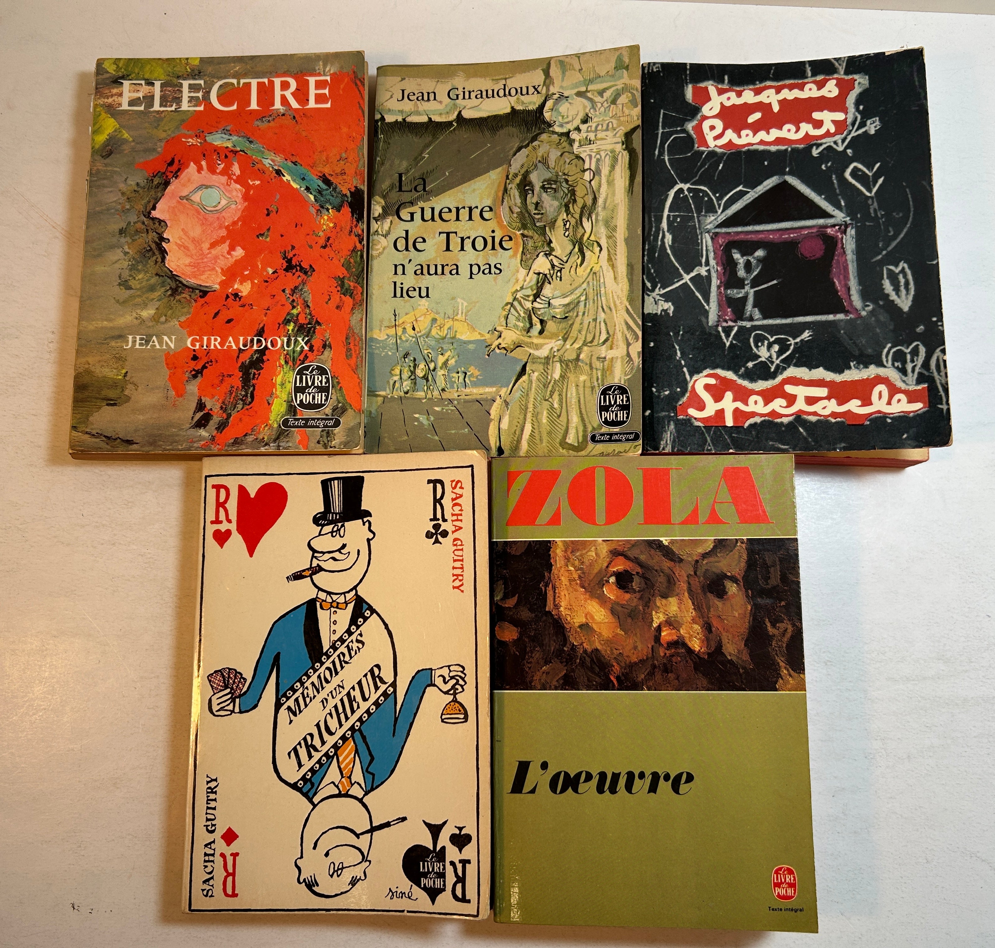 Lot Of 5 1960-70s French Livre De Poche Novels SC