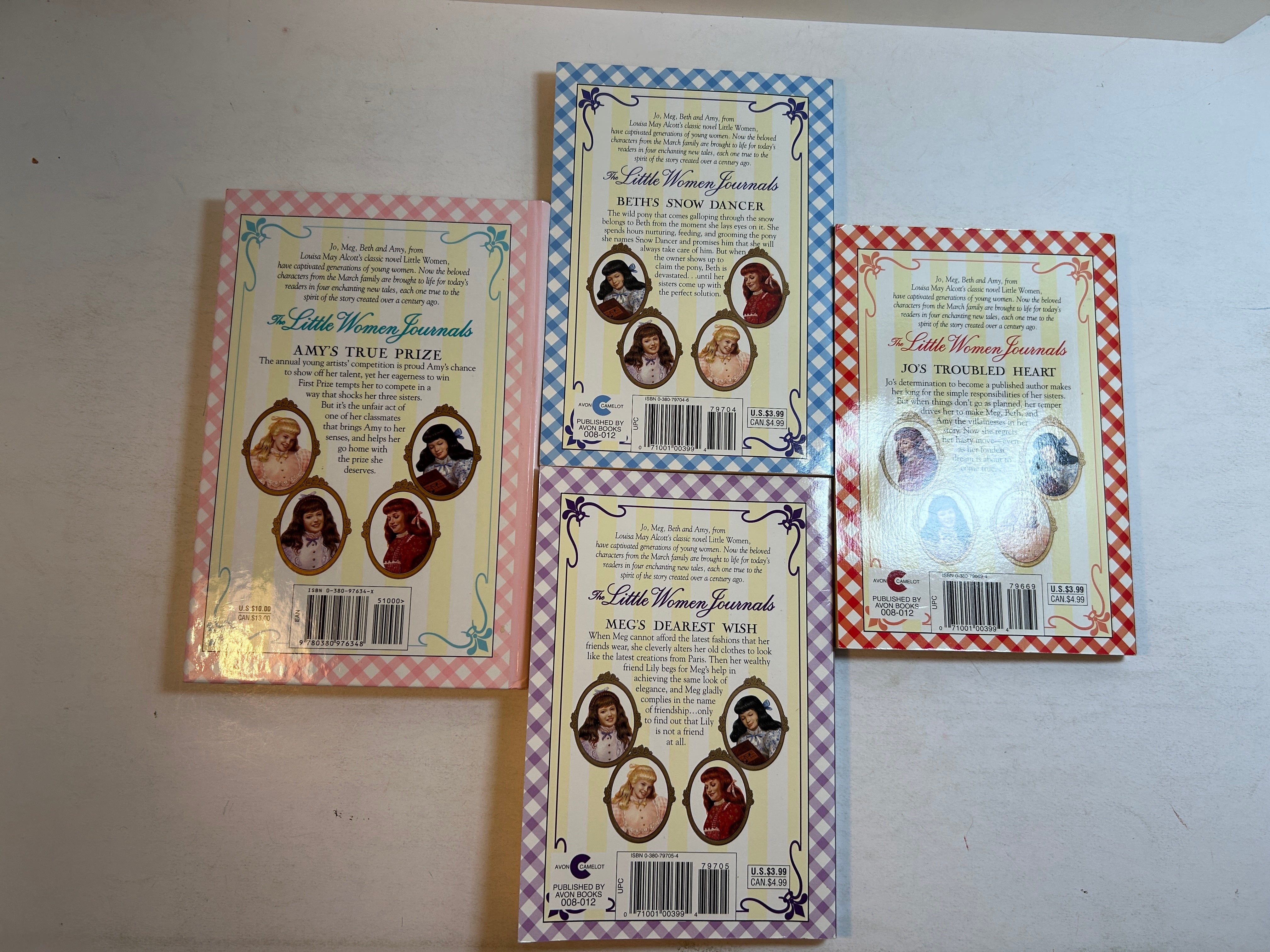 4 Vol Set Little Women Journals Charlotte Emerson Avon/Madam Alexander 1998-99