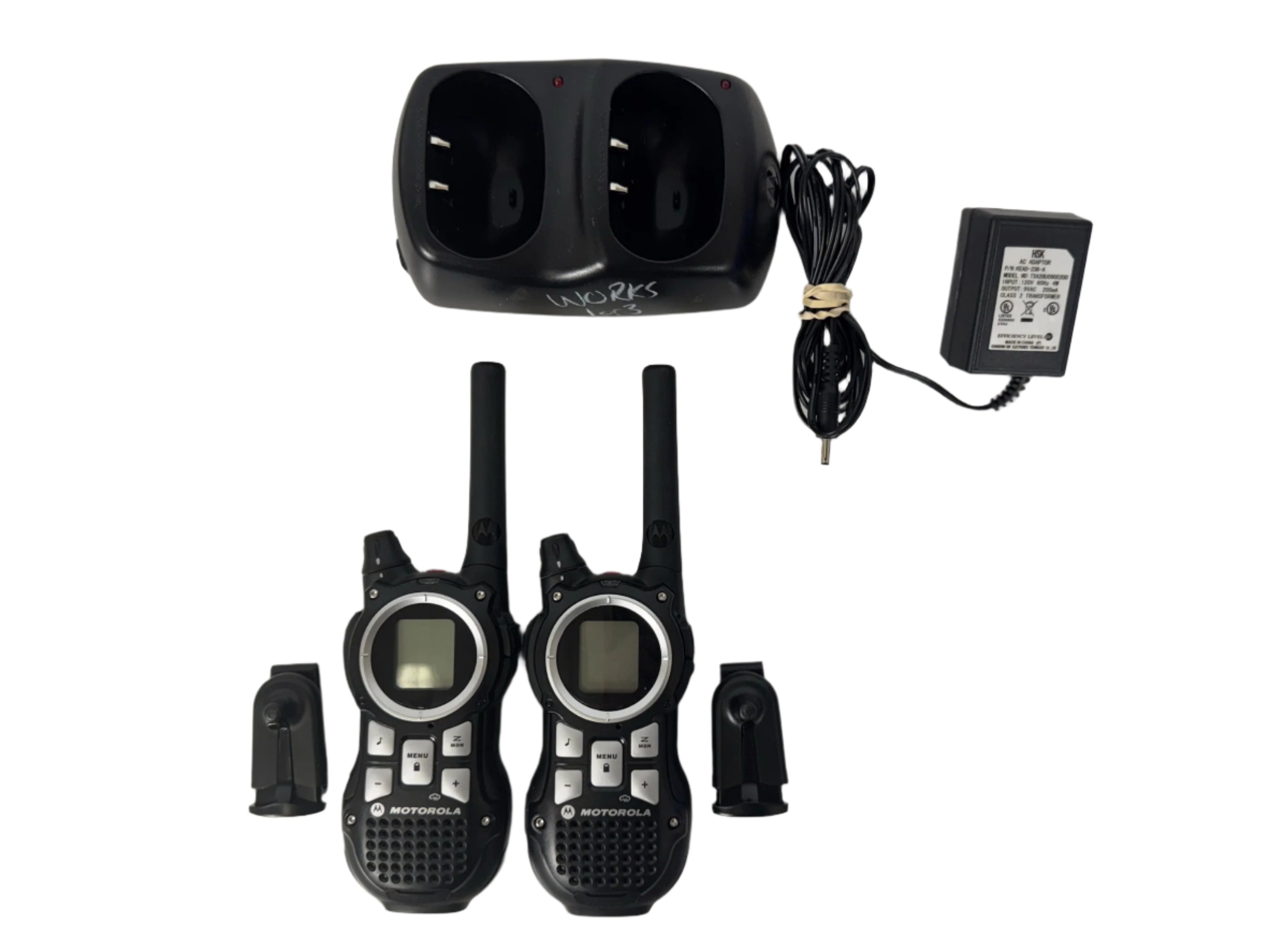 Motorola MR350R Two Way Radio Walkie Talkie with Charger Set
