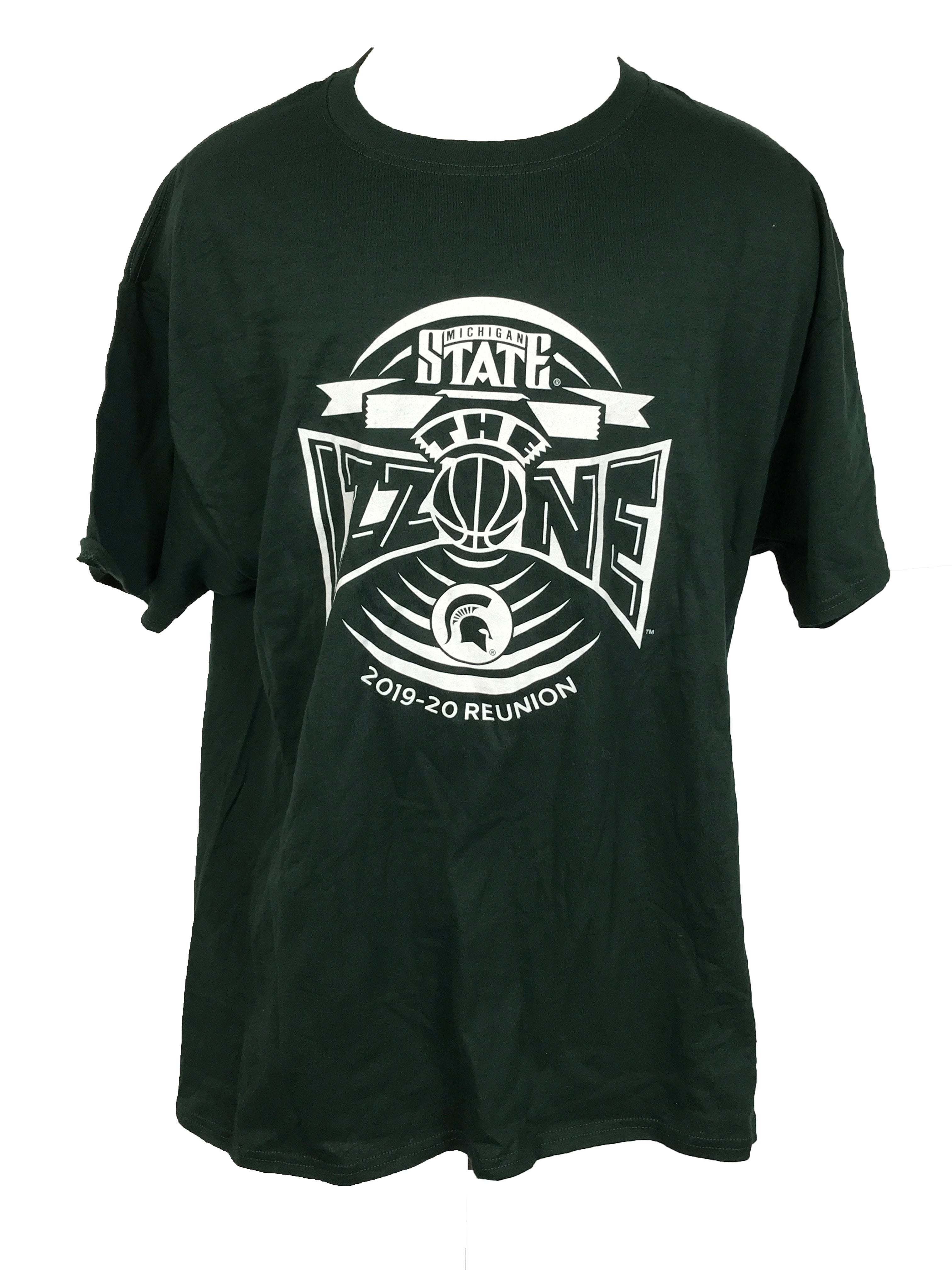 Hanes Green The Izzone 2019-2020 Reunion MSU Basketball T-Shirt Men's Size XL
