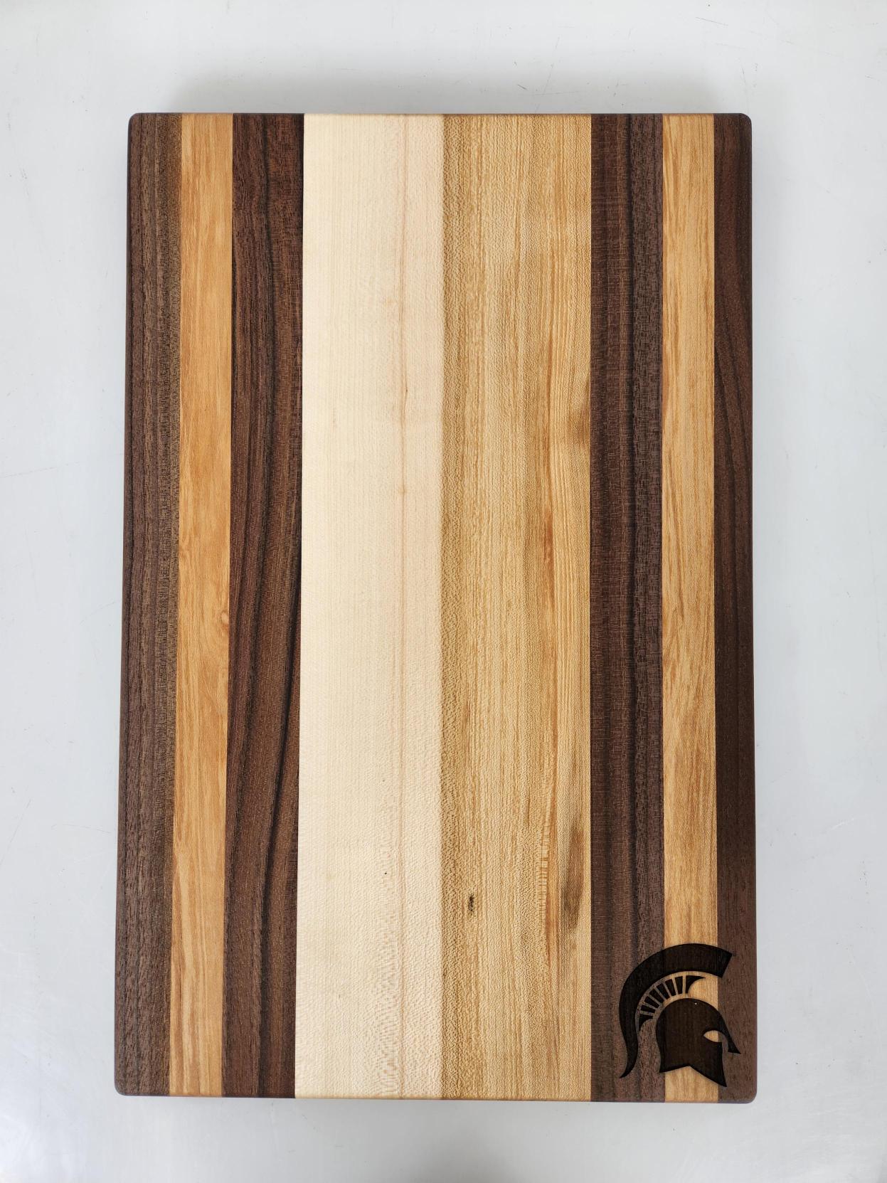 MSU Shadows Large Cutting Board Spartan Head Style 1