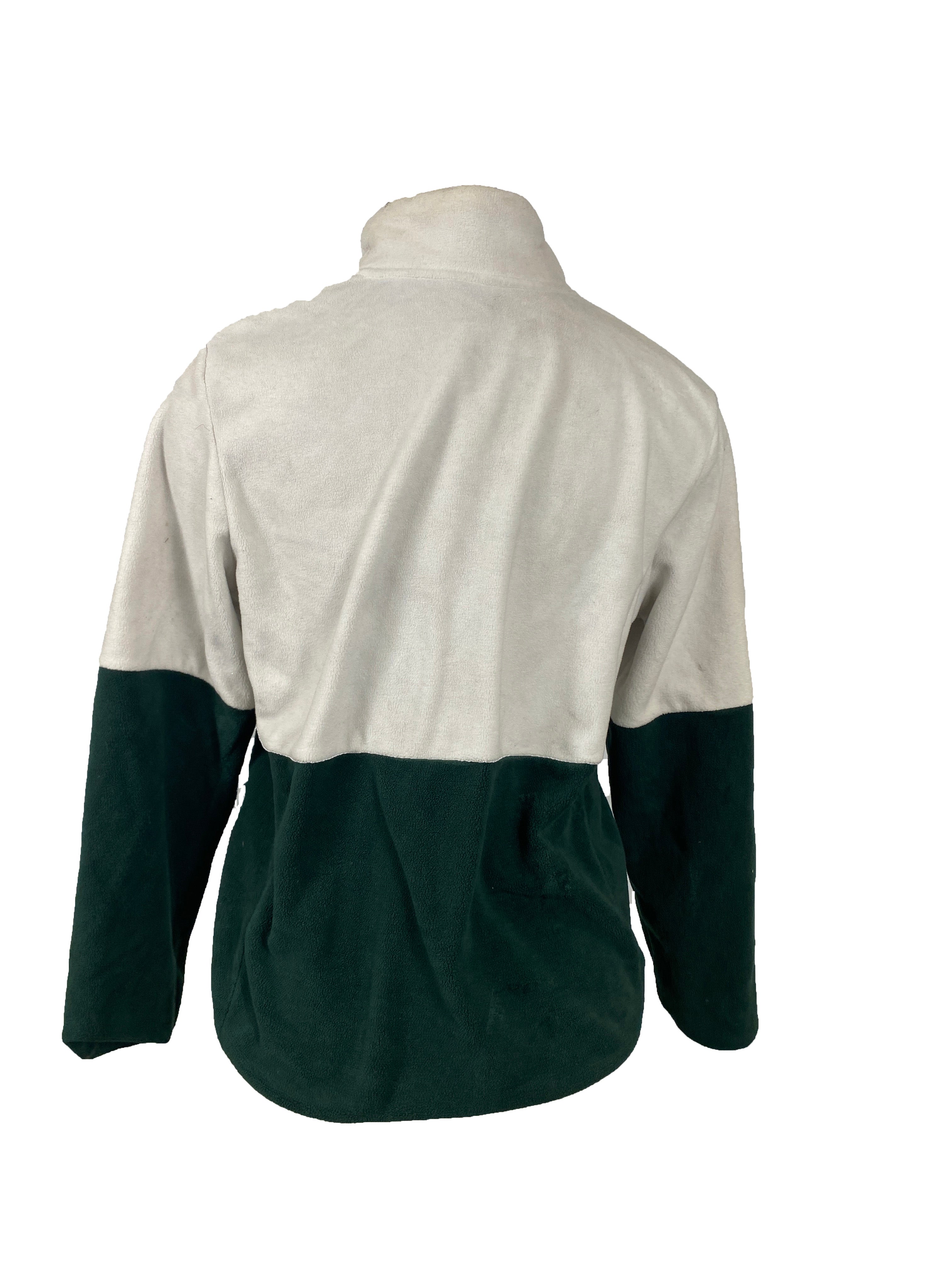 Nike Dri-Fit Green and White Quarter Zip Women's Size S