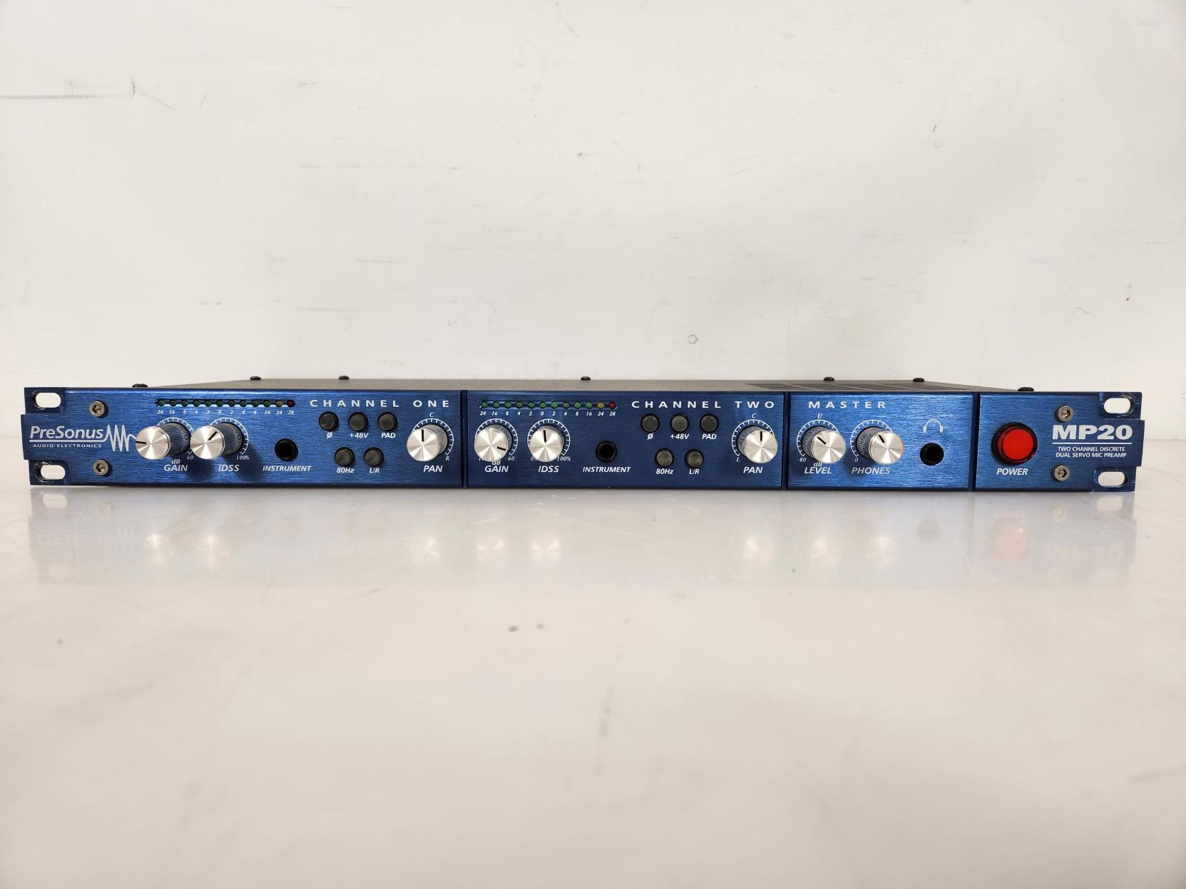 PreSonus MP20 Two-Channel Discrete Dual Servo Mic Preamp