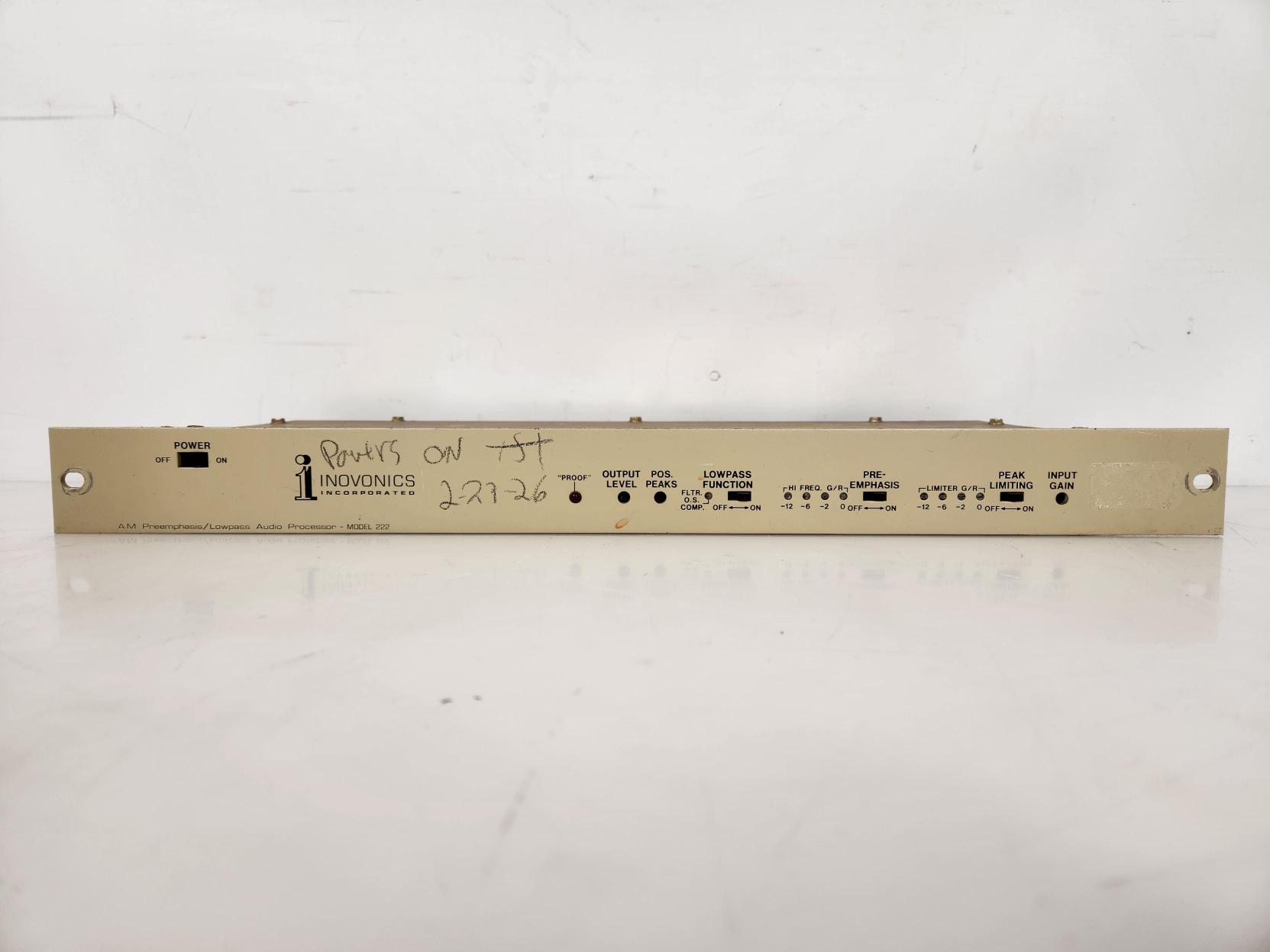 Inovonics 222 AM Audio Processor