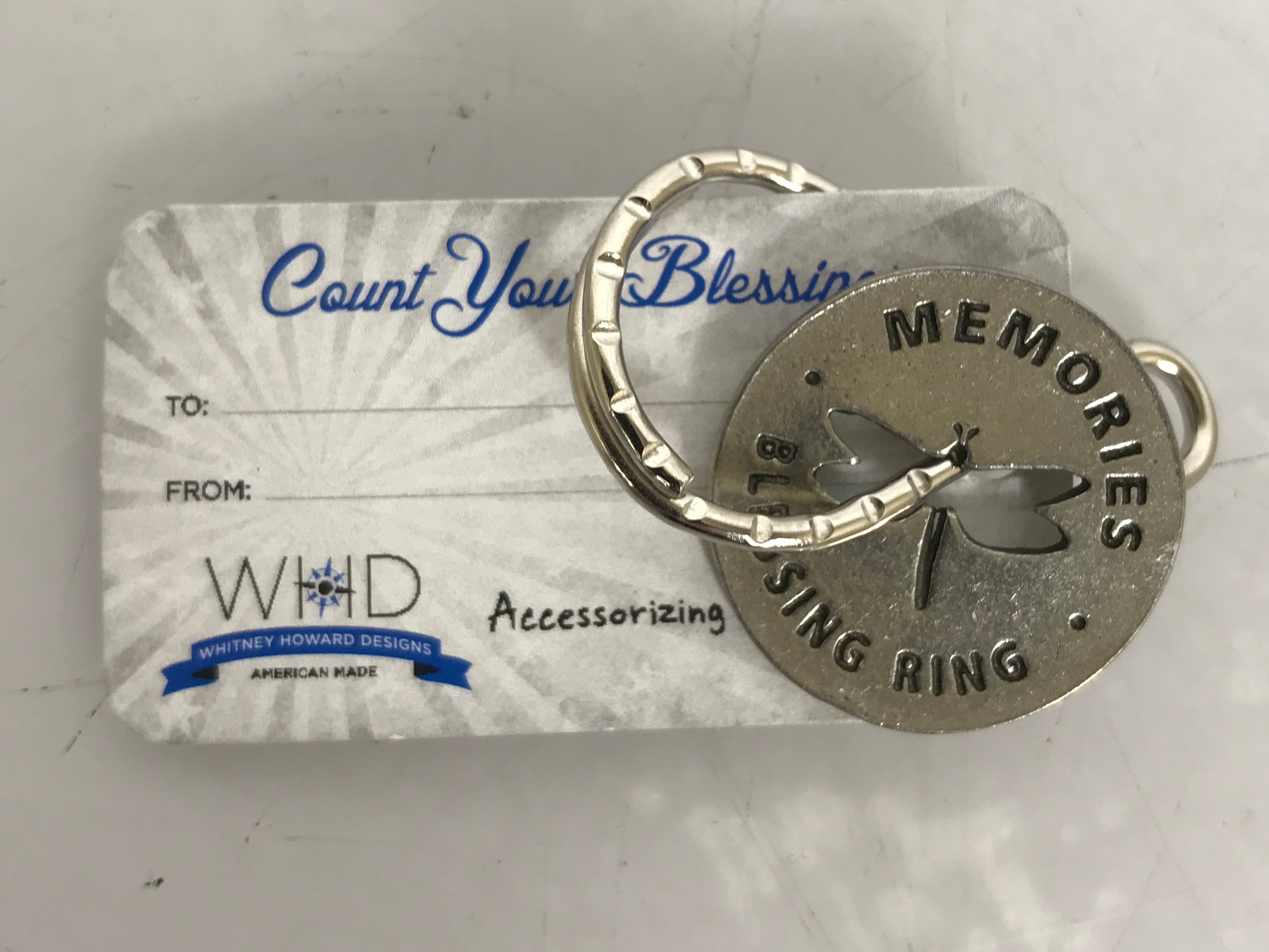 WHD BlessingRings "Memories" Keychain