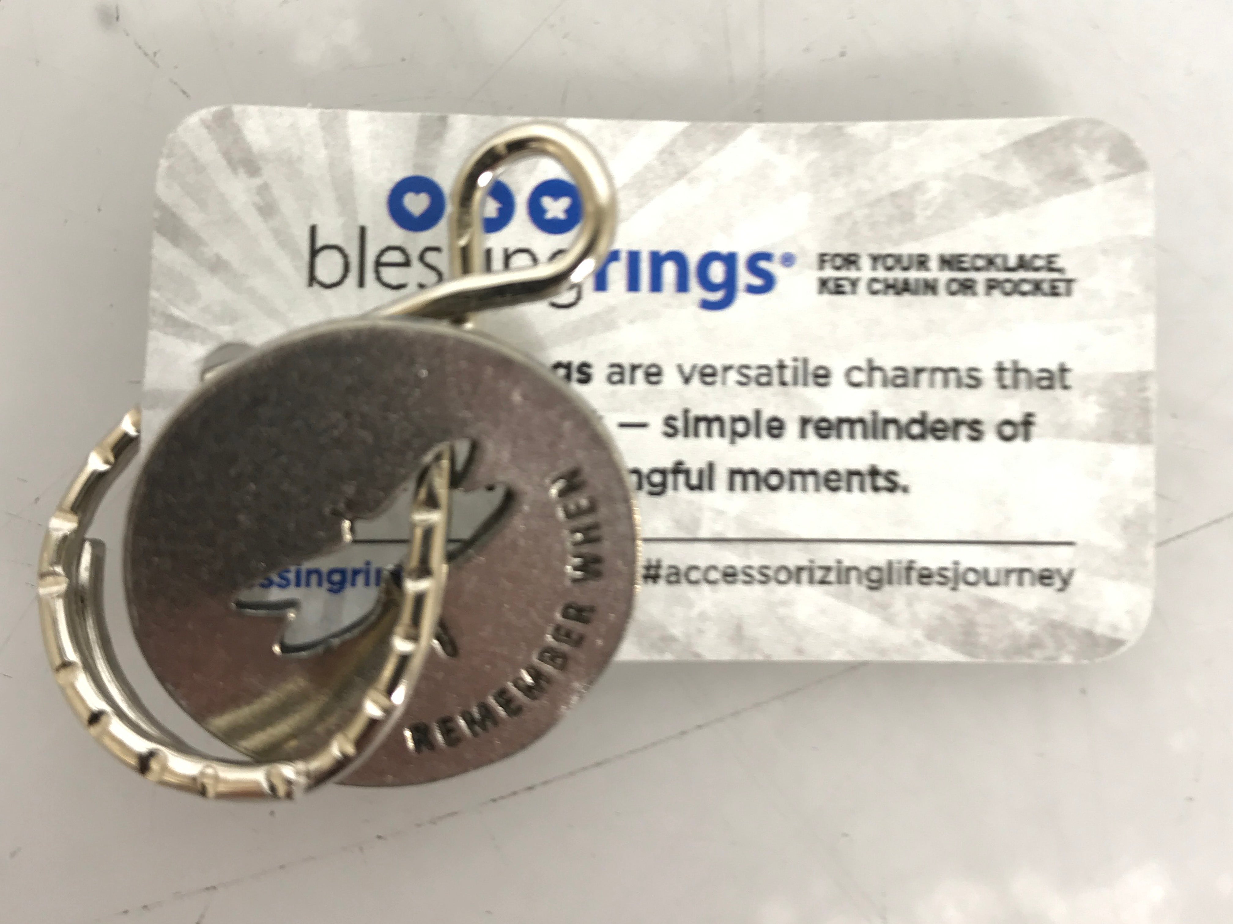 WHD BlessingRings "Memories" Keychain