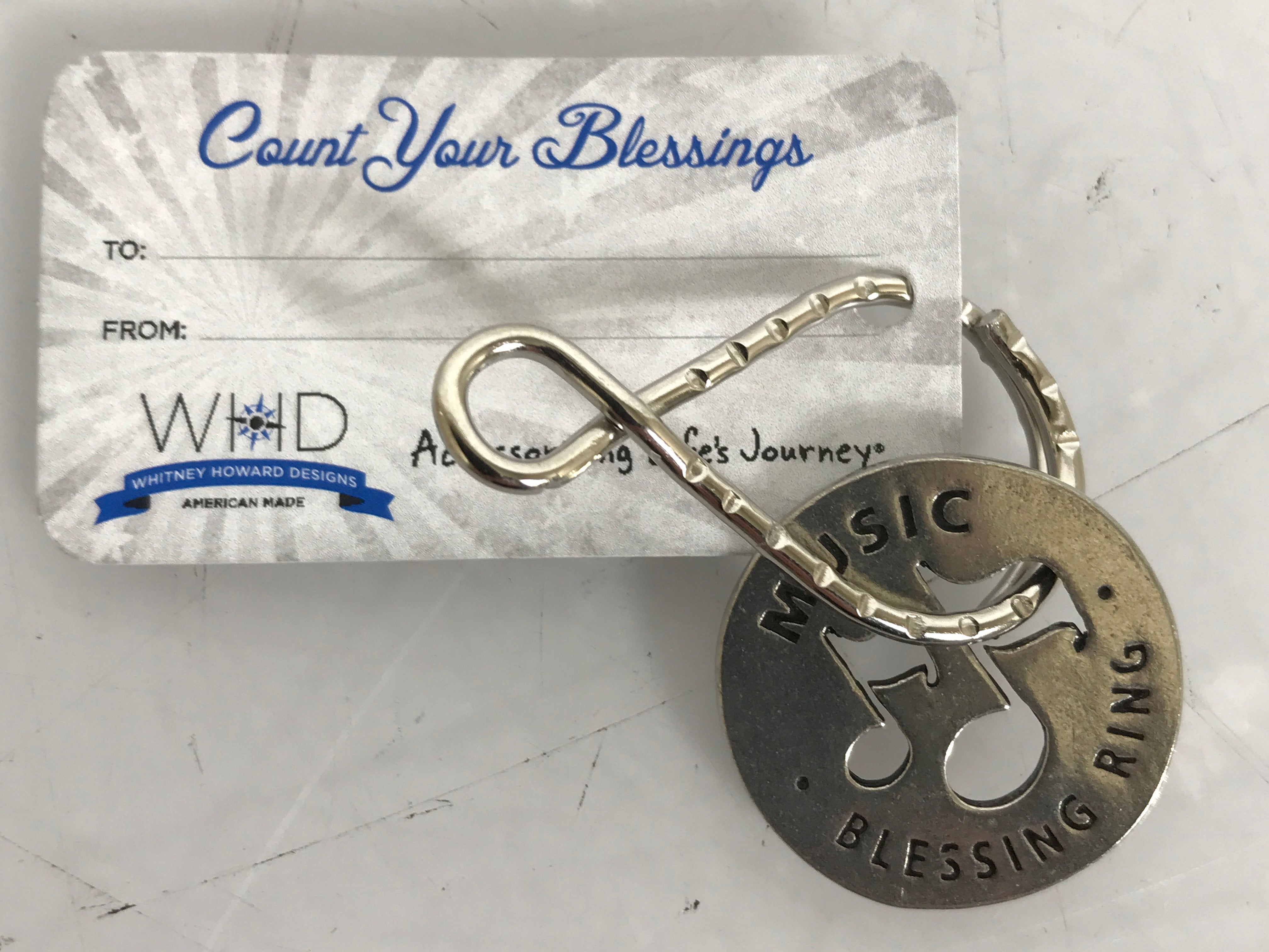 WHD BlessingRings "Music" Keychain