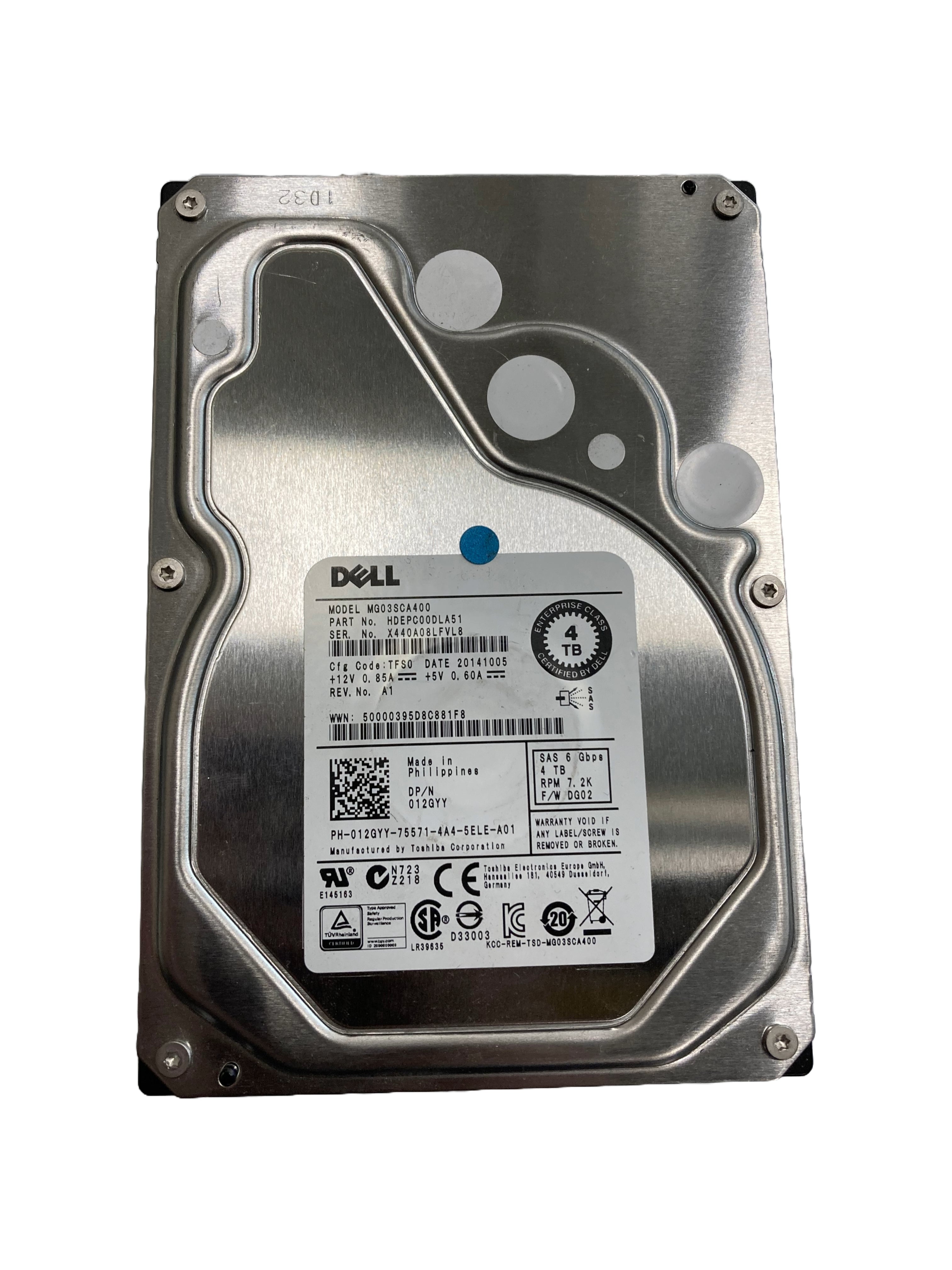 4TB 3.5" 7200RPM SAS HDD for Servers