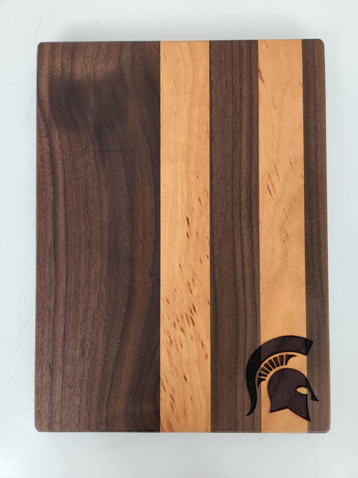 MSU Shadows Small Cutting Board Spartan Head Style 1
