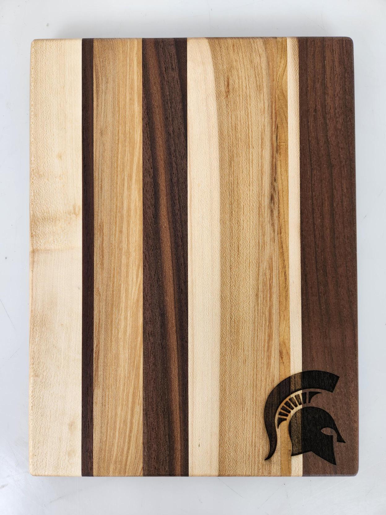 MSU Shadows Small Cutting Board Spartan Head Style 2
